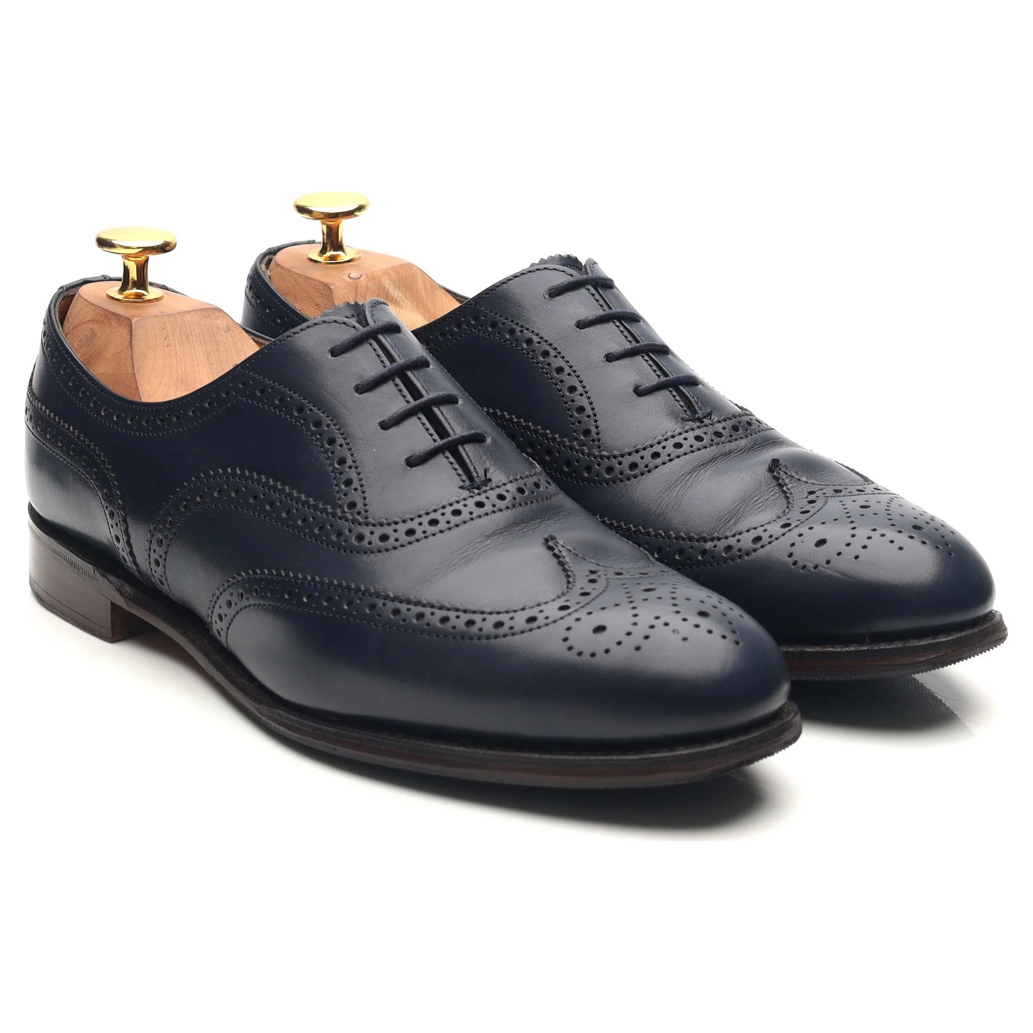 Women's 'Maisie' Blue Leather Brogues UK 5 D - Image 7