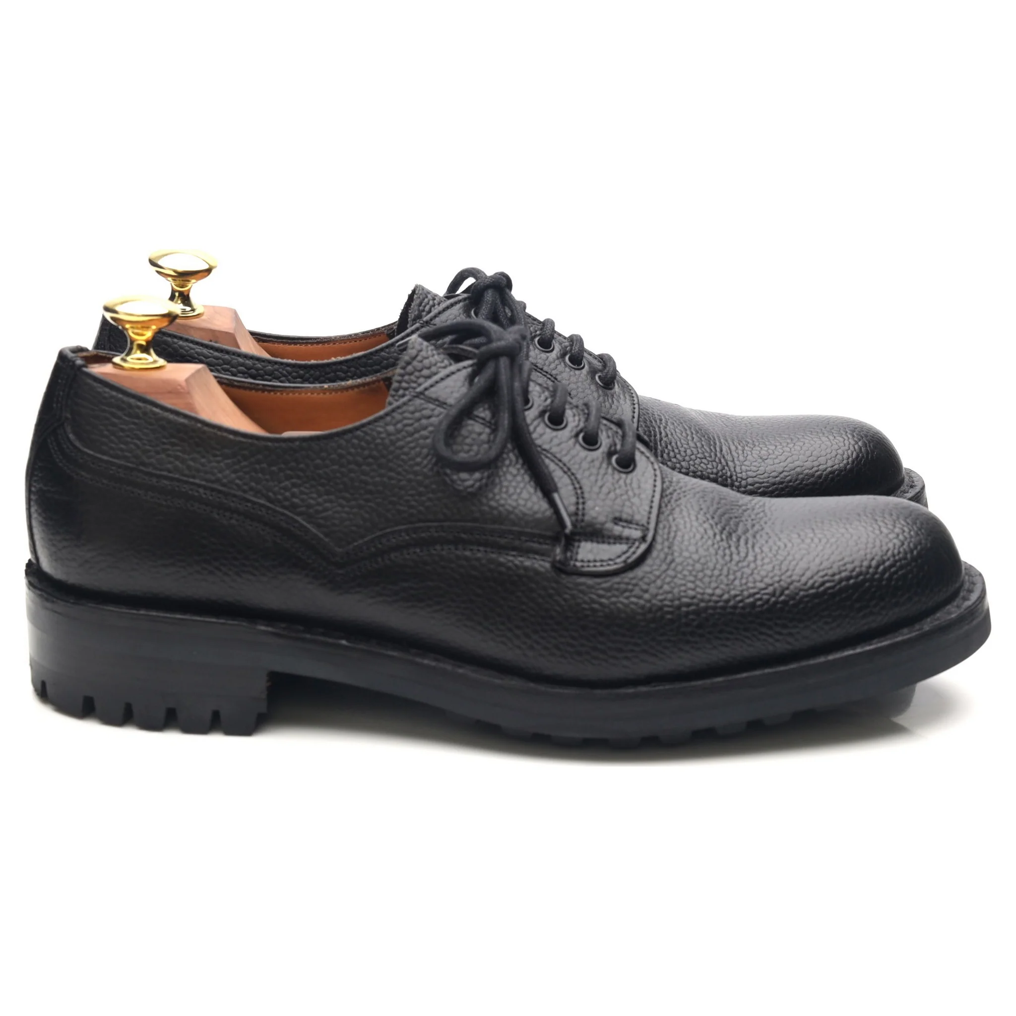 'Stour' Black Leather Veldtschoen Derby UK 7.5 F - Image 6
