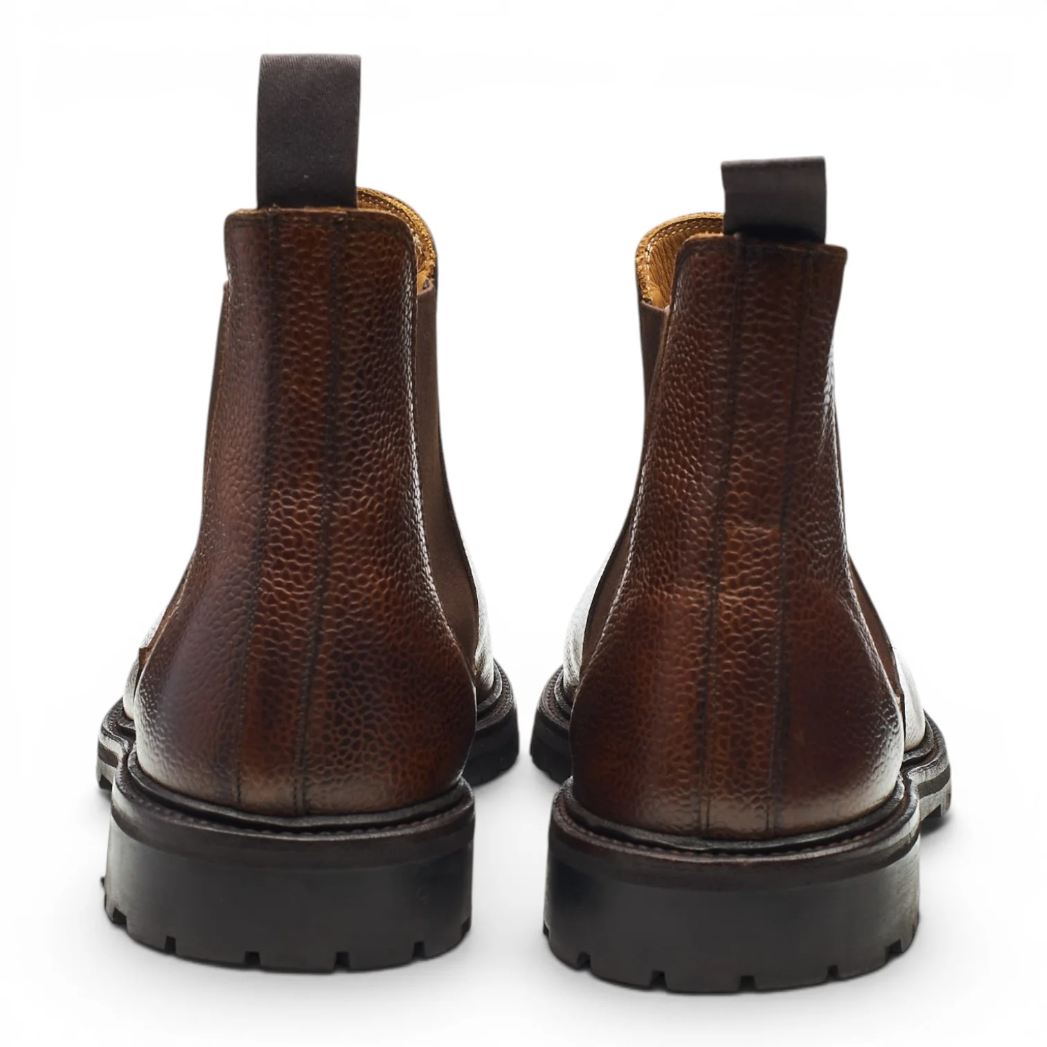 'Chelsea 11' Brown Grain Leather Chelsea Boots UK 9.5 E - Image 4