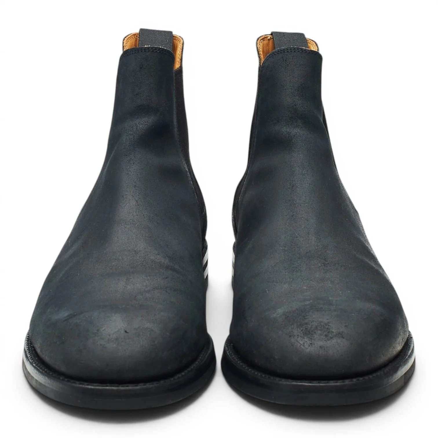 'Chelsea 5' Black Rough-Out Suede Chelsea Boots UK 10.5 E - Image 2