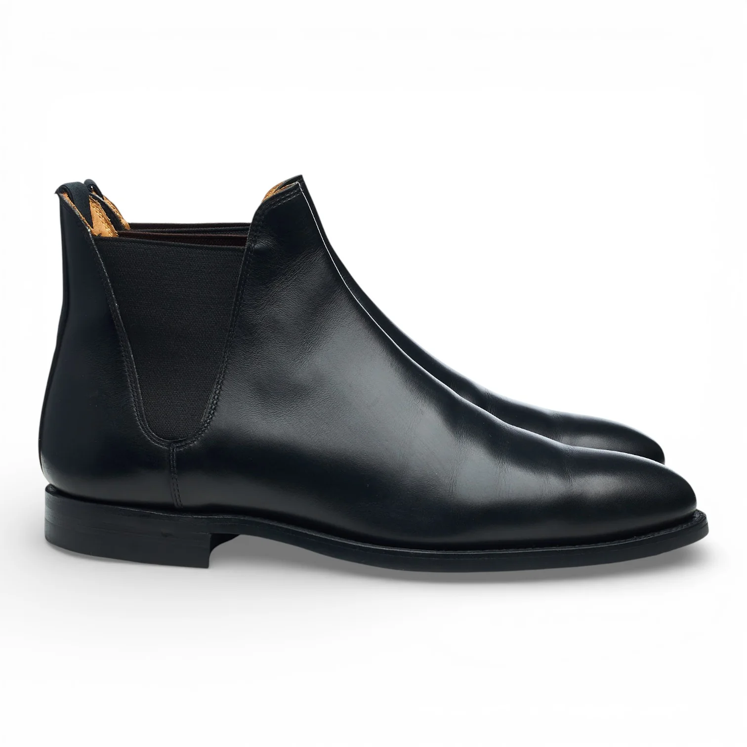 'Chelsea 8' Black Leather Chelsea Boots UK 6.5 E