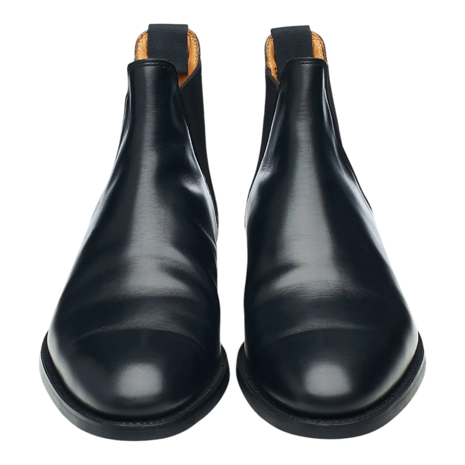 'Chelsea 8' Black Leather Chelsea Boots UK 6.5 E - Image 2
