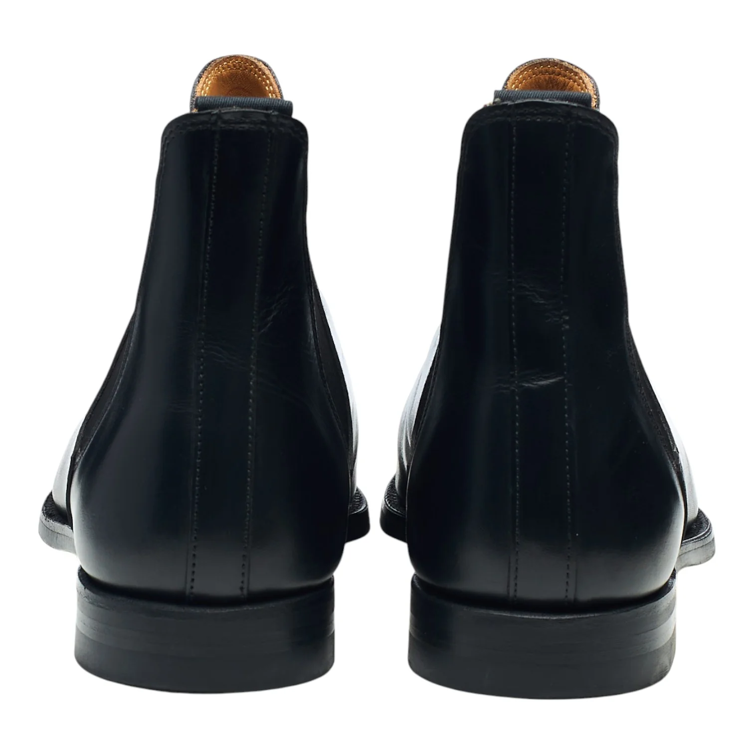 'Chelsea 8' Black Leather Chelsea Boots UK 6.5 E - Image 4