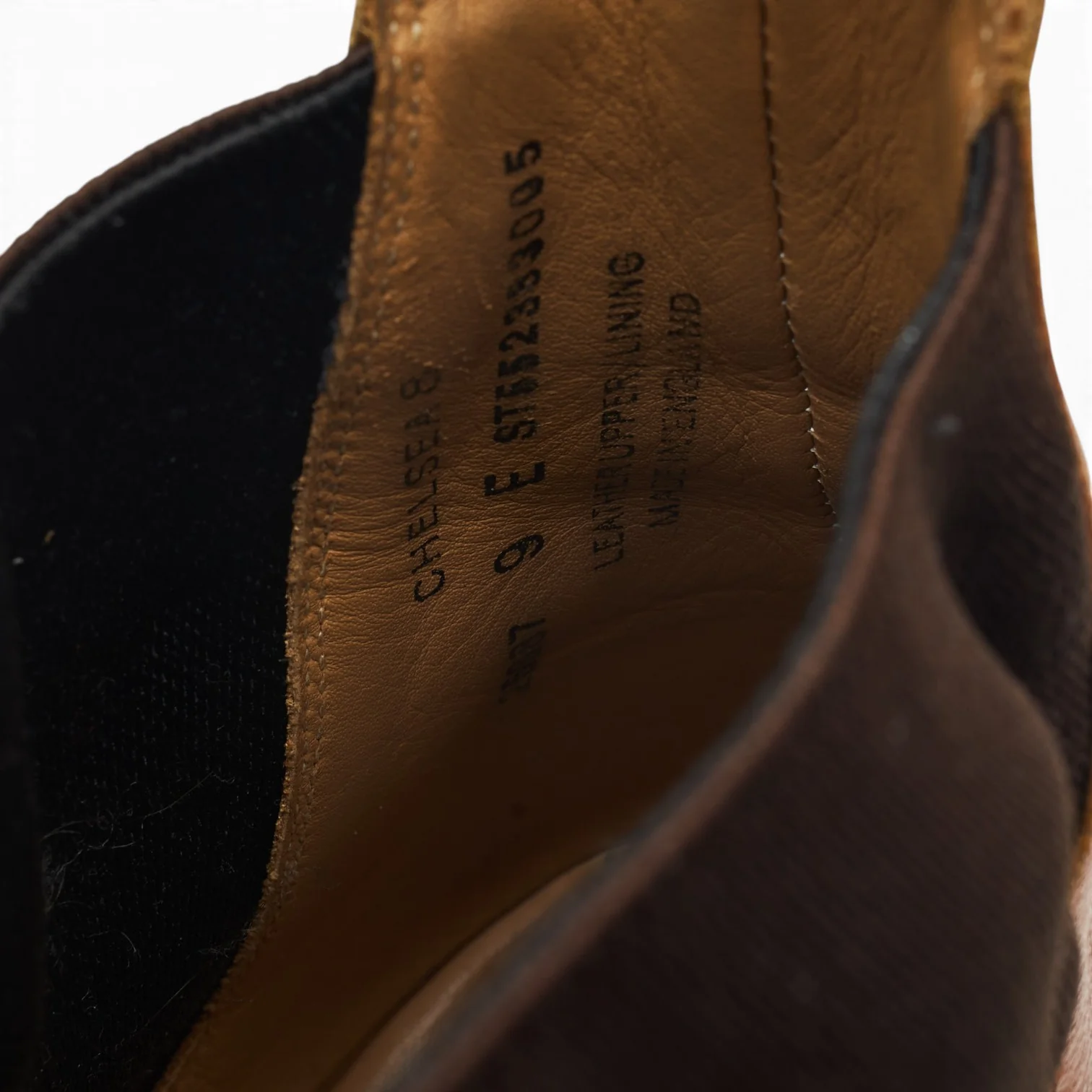'Chelsea 8' Tan Brown Leather Chelsea Boots UK 9 E - Image 7