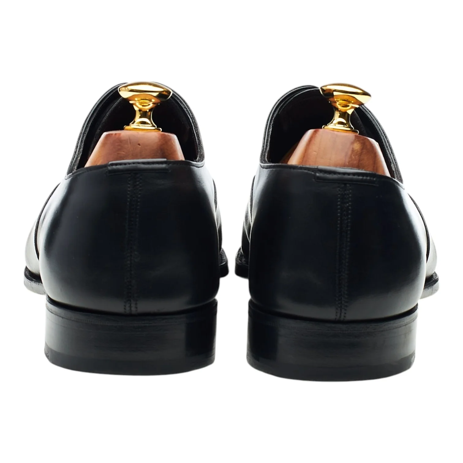 'Chelsea' Black Leather Oxford UK 10 F - Image 4