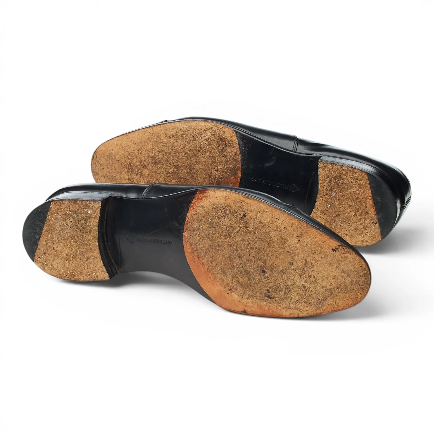 'Chelsea' Black Leather Oxford UK 10 F - Image 5