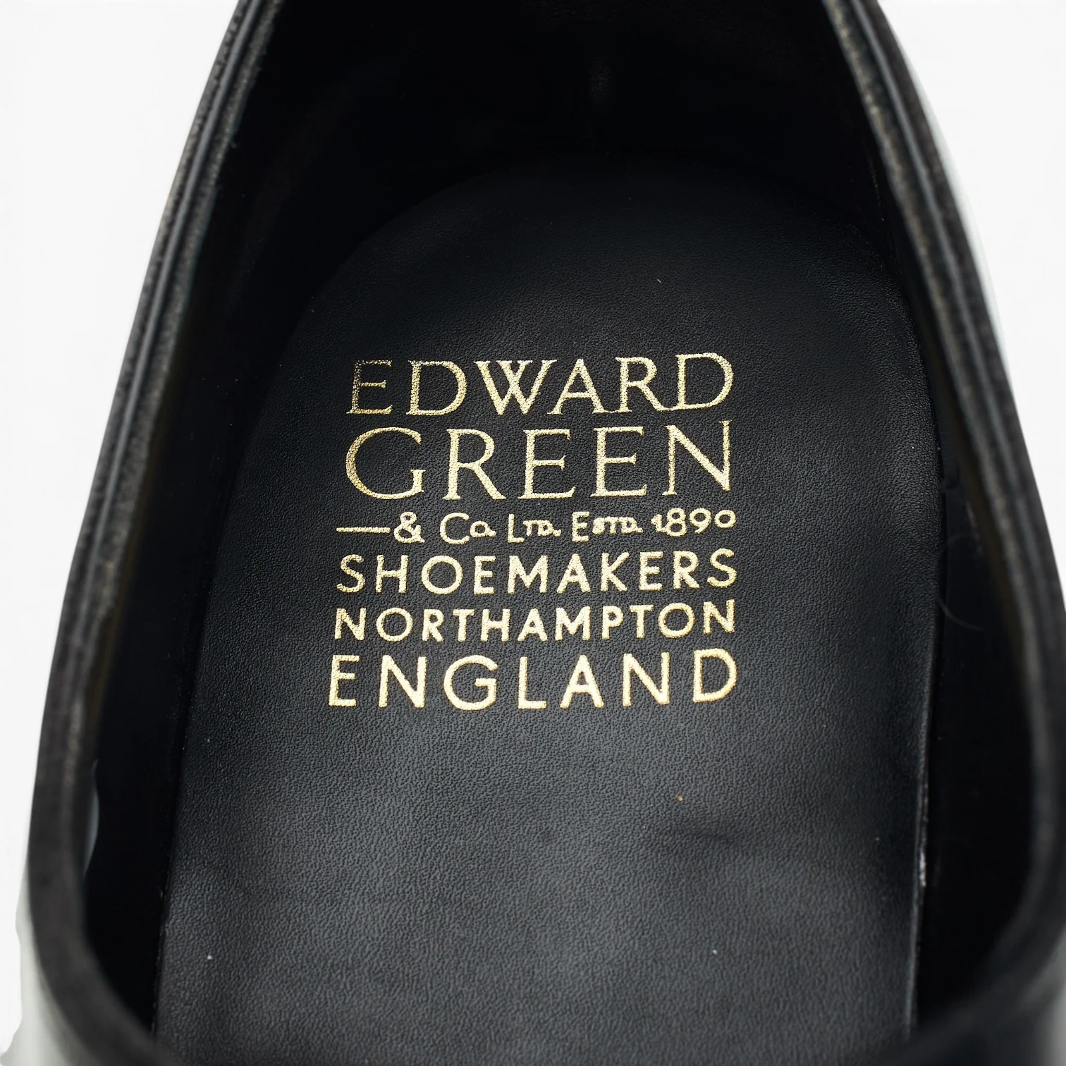 'Chelsea' Black Leather Oxford UK 10 F - Image 6