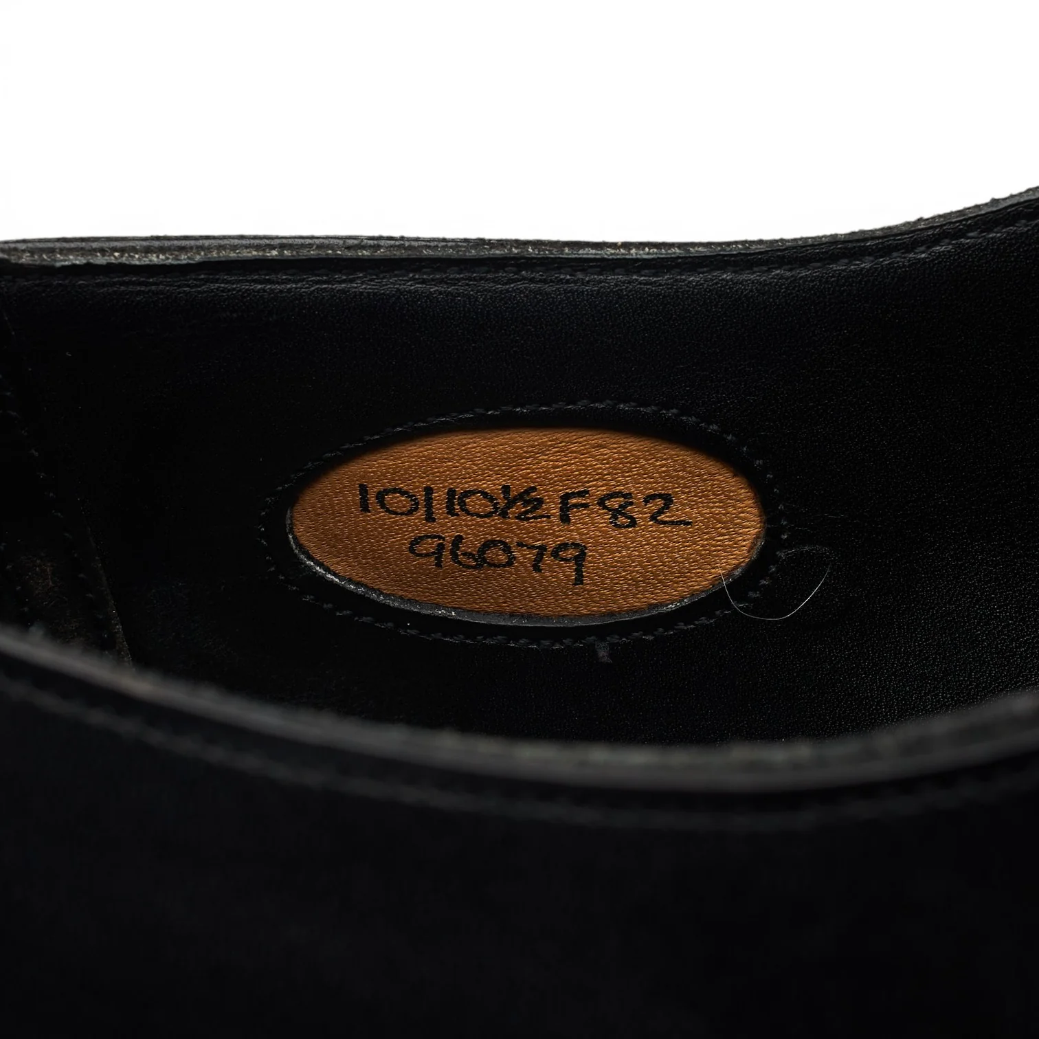 'Chelsea' Black Leather Oxford UK 10 F - Image 7