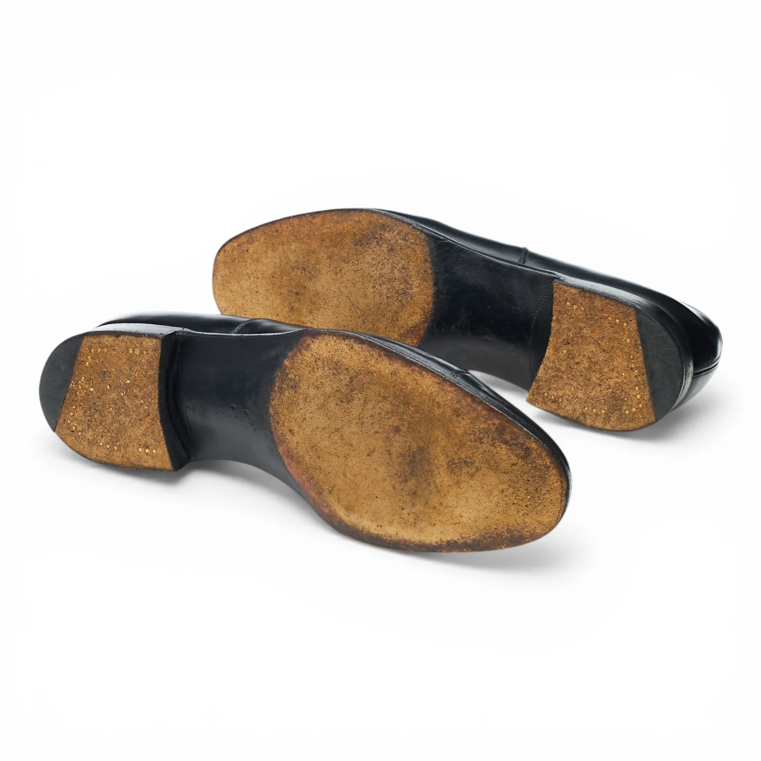 'Chelsea' Black Leather Oxford UK 9 E - Image 5