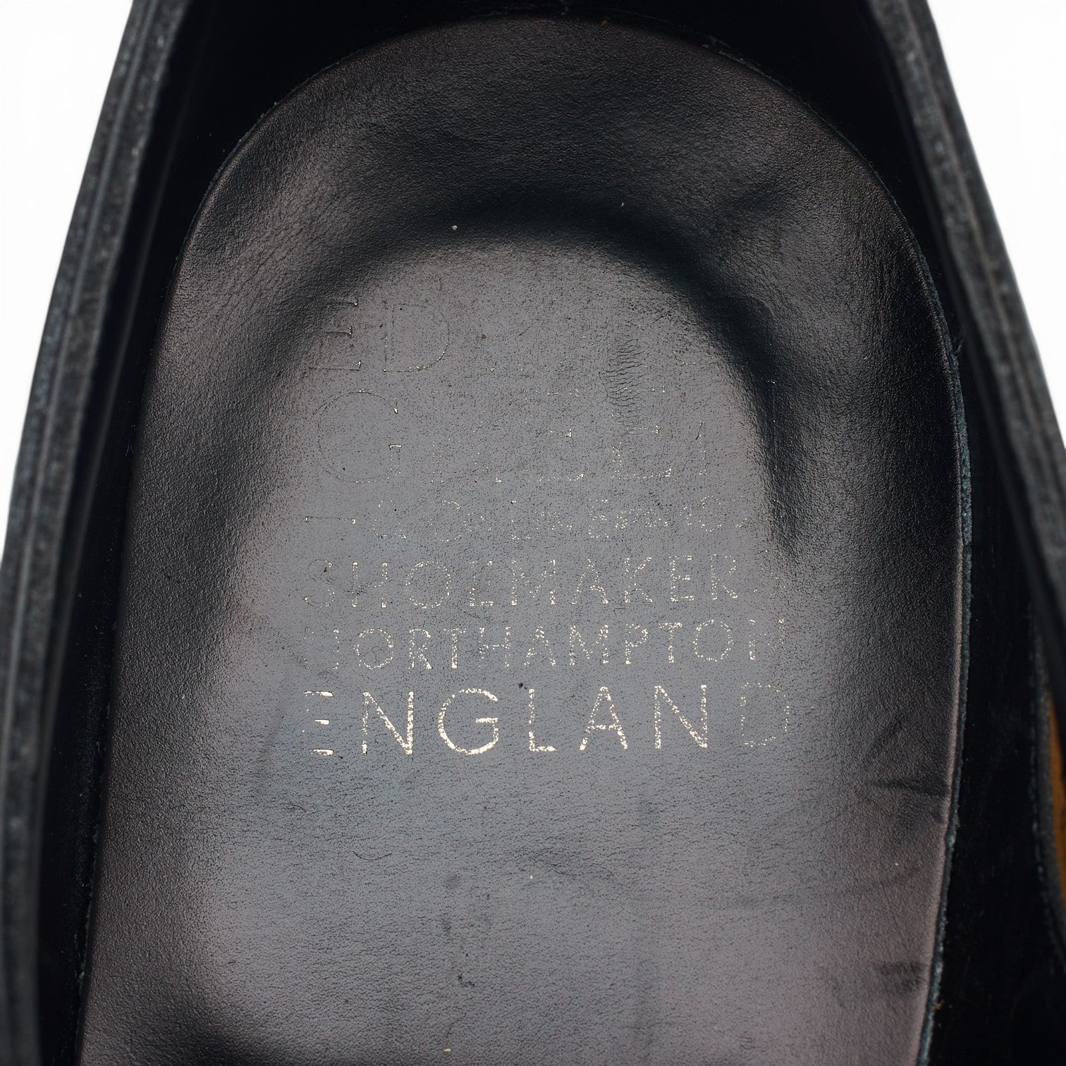 'Chelsea' Black Leather Oxford UK 9 E - Image 6