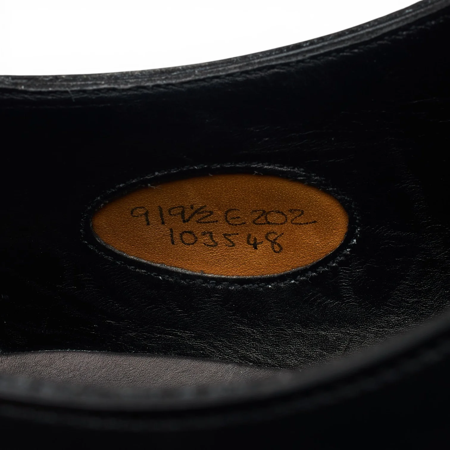 'Chelsea' Black Leather Oxford UK 9 E - Image 7