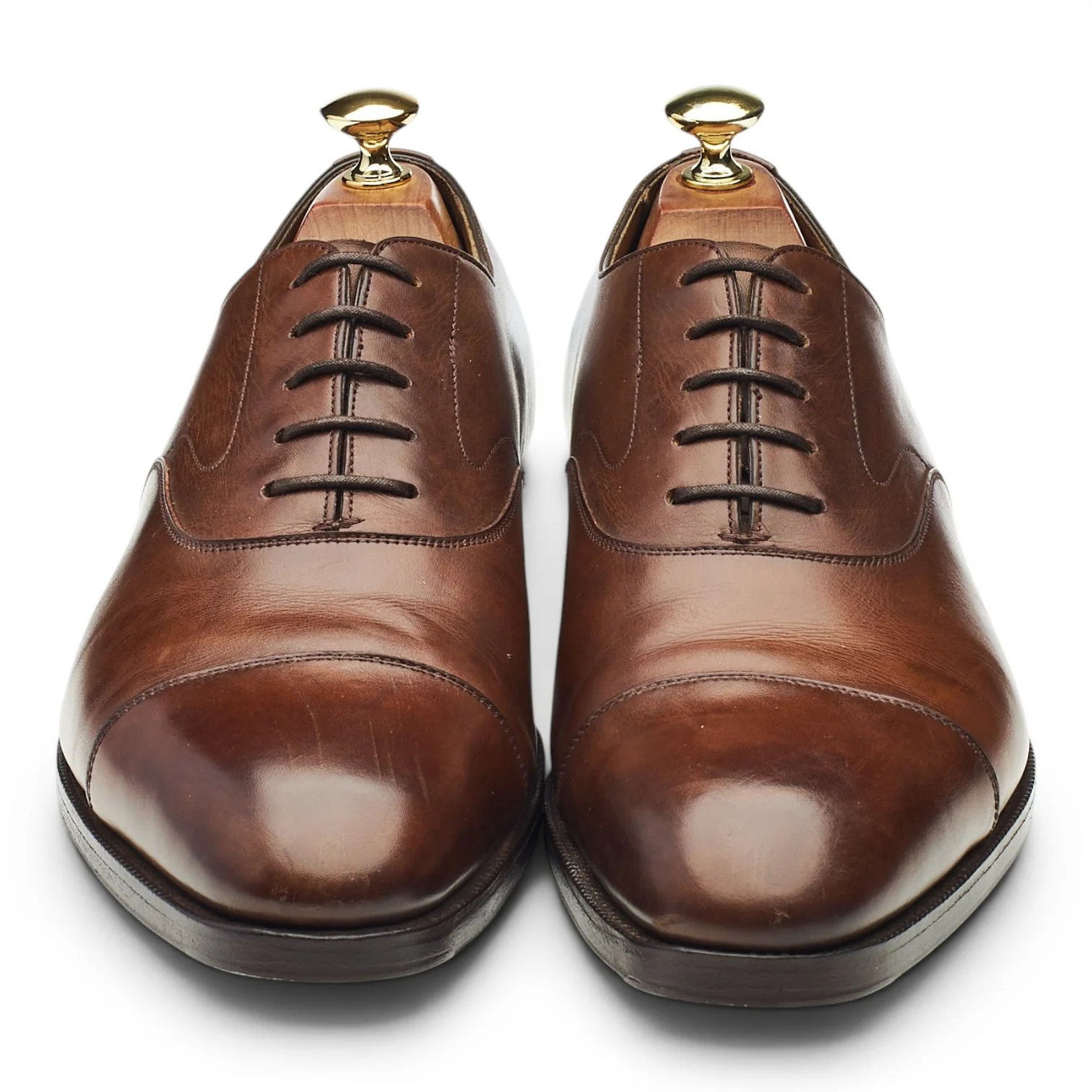 'Chelsea' Dark Brown Leather Oxford UK 9 E - Image 2