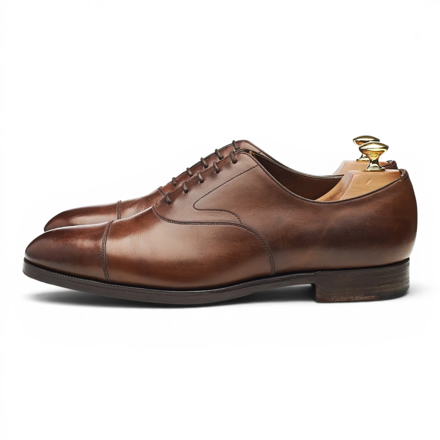 'Chelsea' Dark Brown Leather Oxford UK 9 E - Image 3