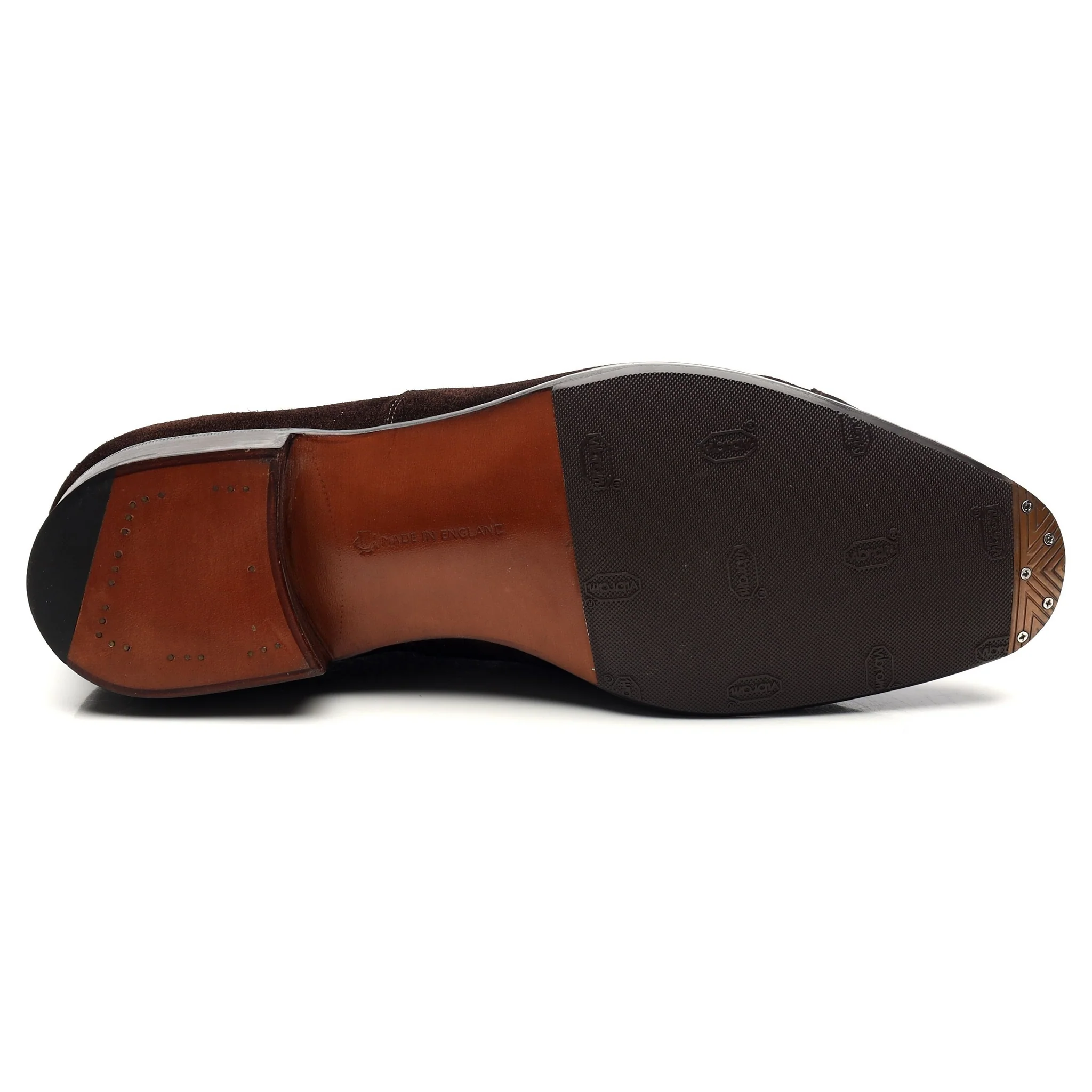 'Chelsea' Dark Brown Suede Oxford UK 9 E - Image 11