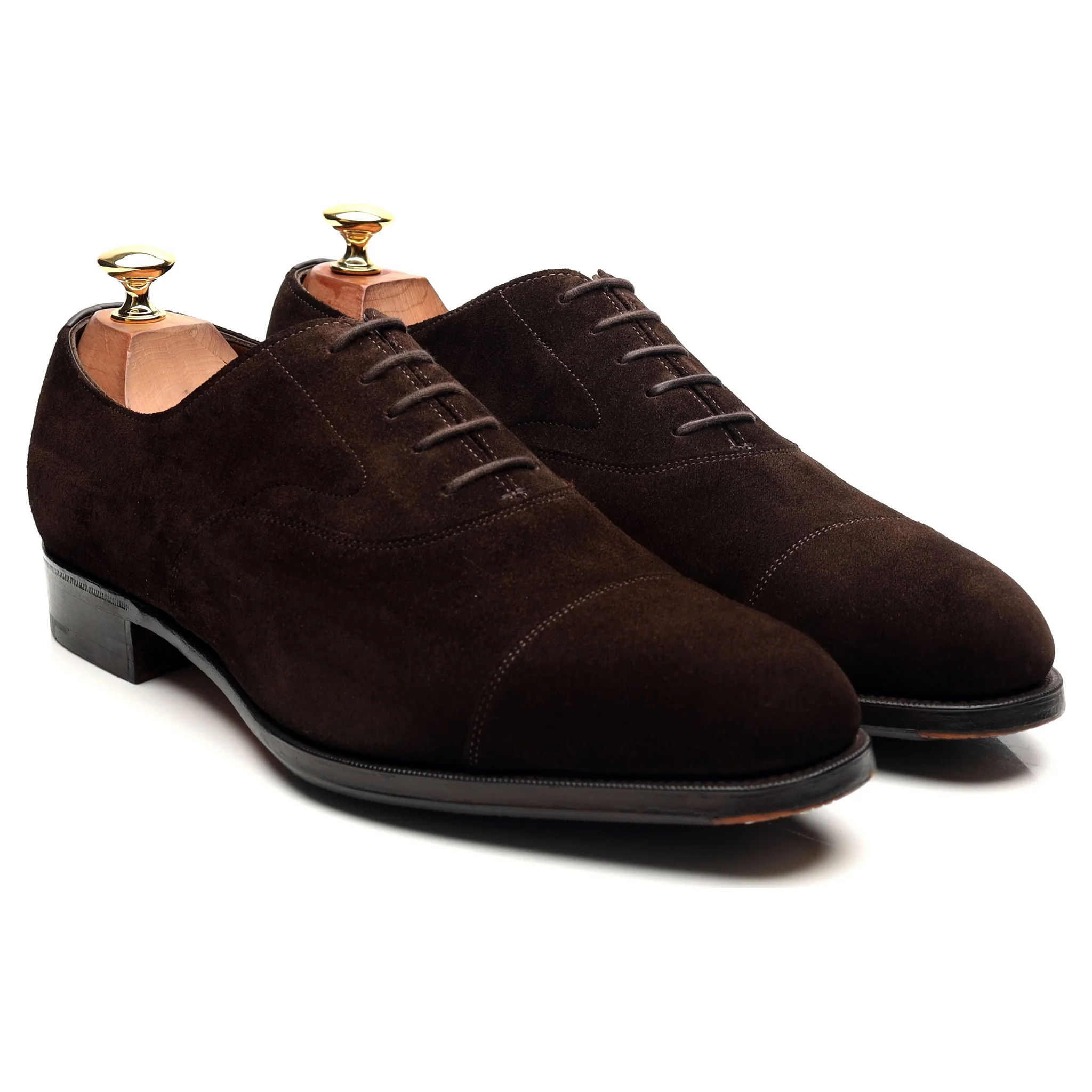 'Chelsea' Dark Brown Suede Oxford UK 9 E - Image 7