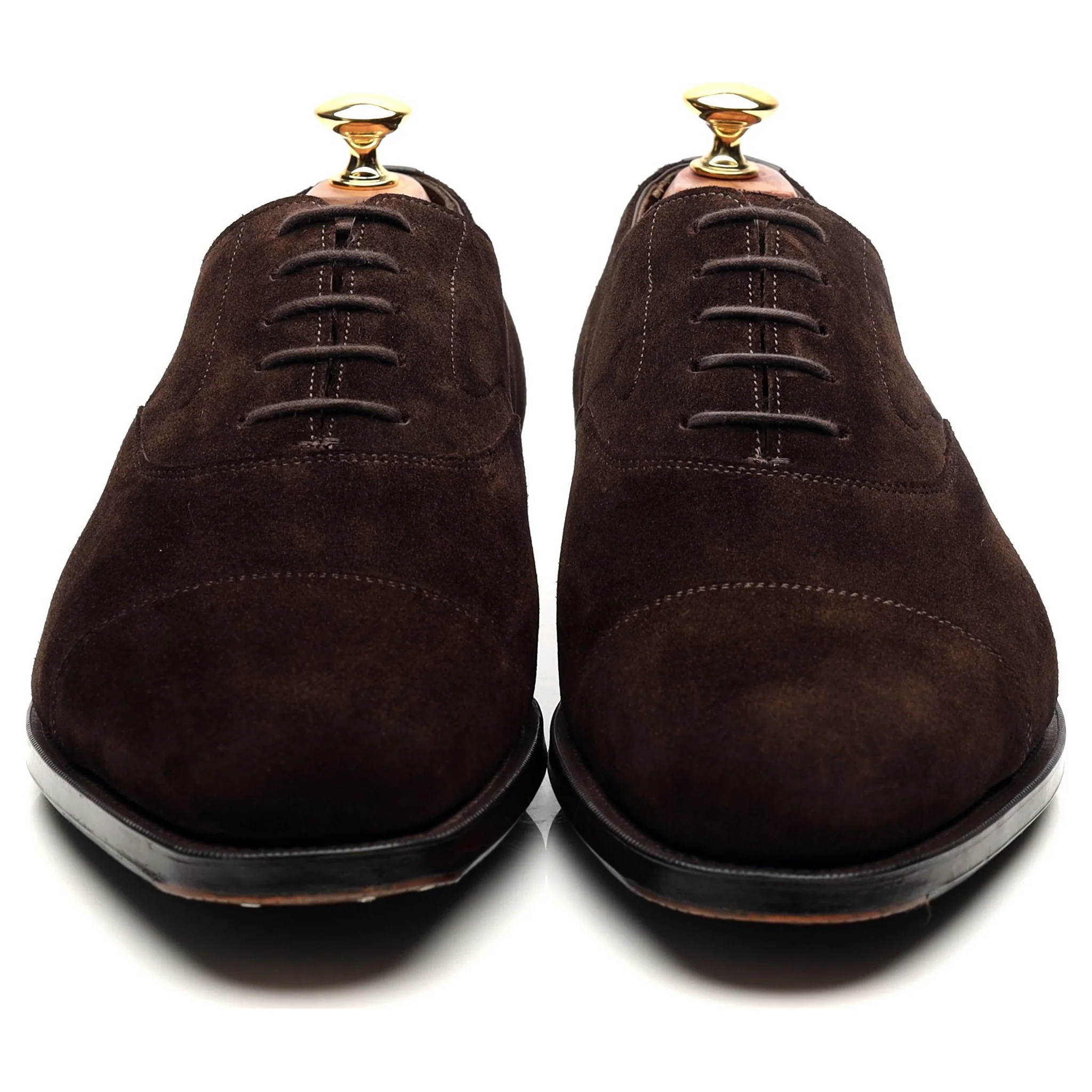 'Chelsea' Dark Brown Suede Oxford UK 9 E - Image 8