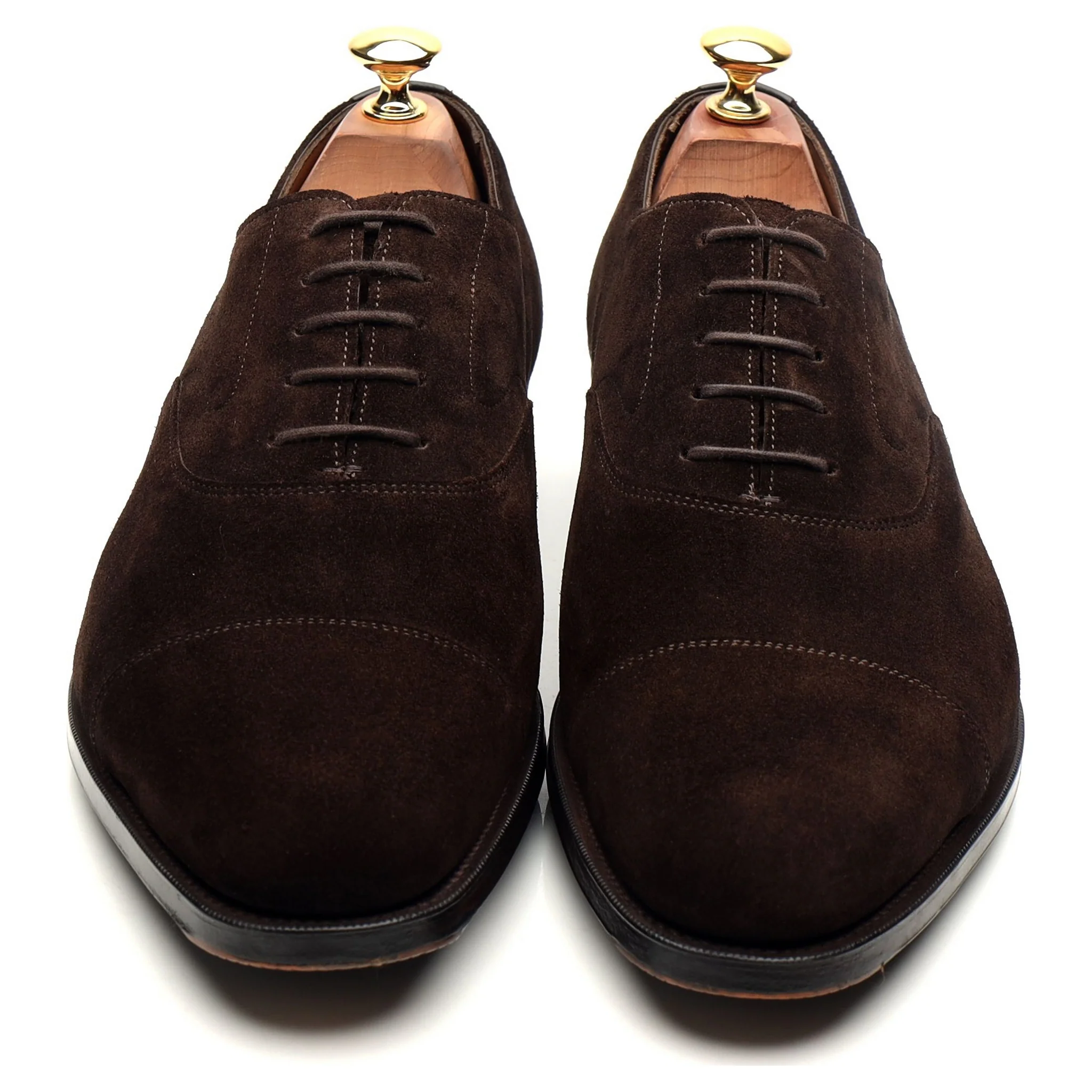 'Chelsea' Dark Brown Suede Oxford UK 9 E - Image 9