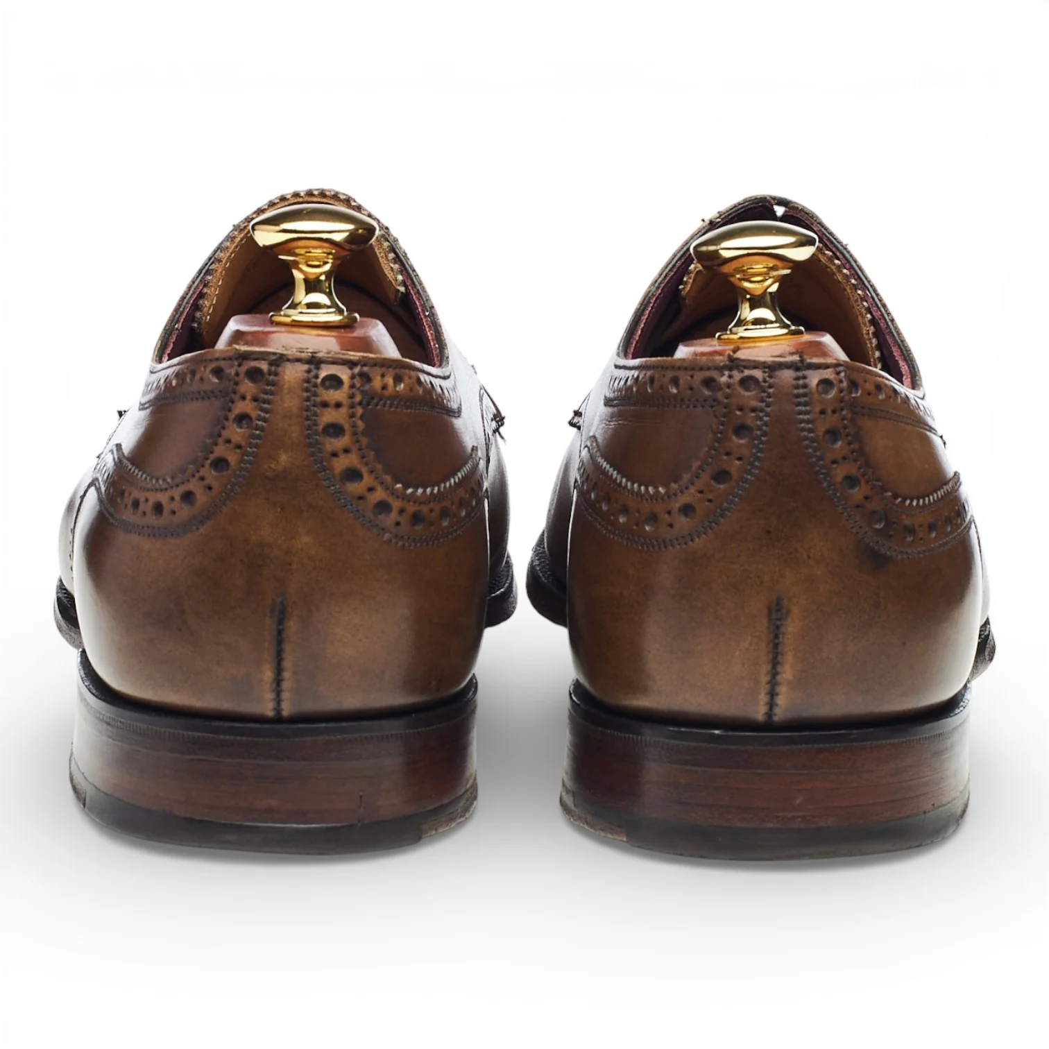 'Chester Stanford' Brown Leather Cap Toe Derby UK 9.5 F - Image 4