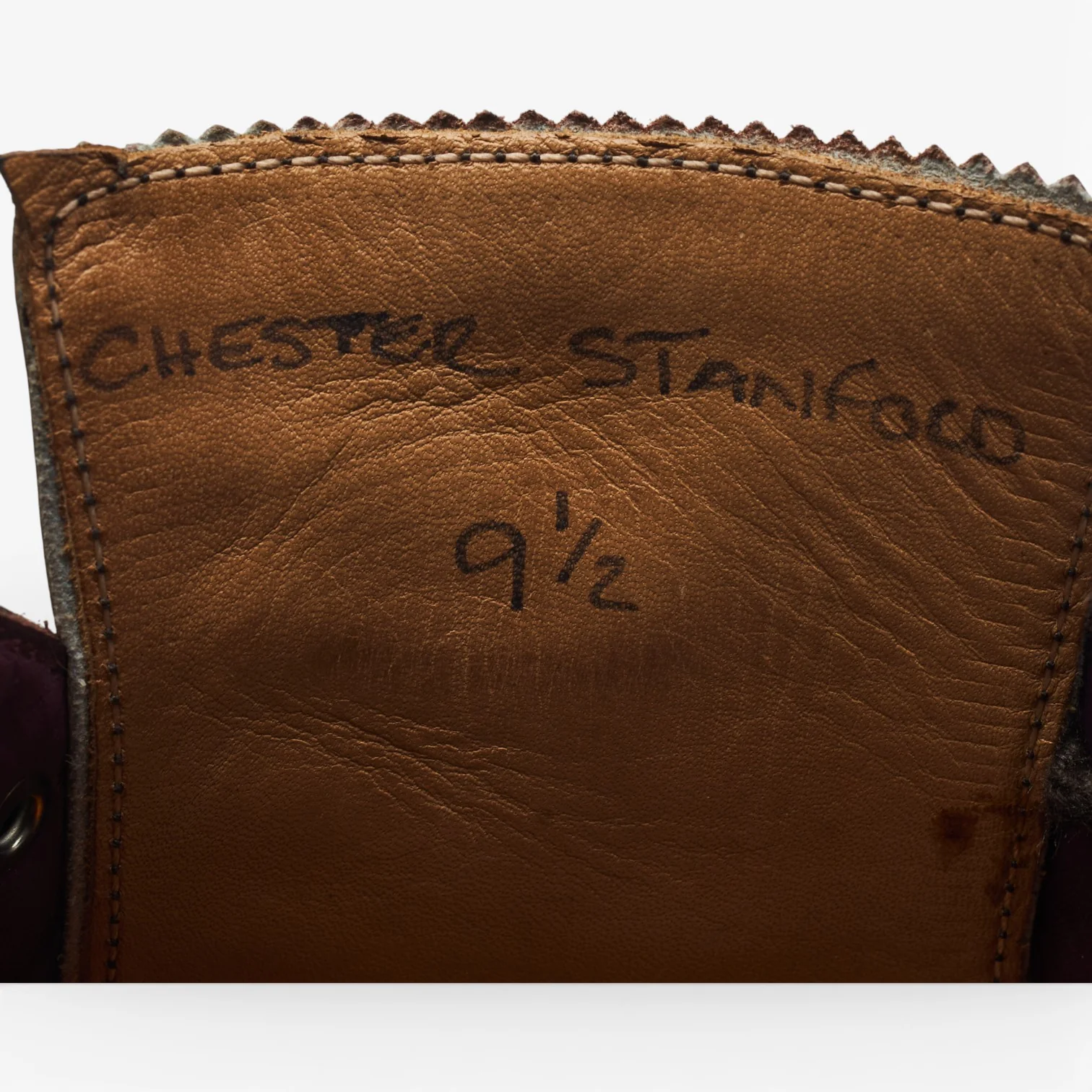'Chester Stanford' Brown Leather Cap Toe Derby UK 9.5 F - Image 7