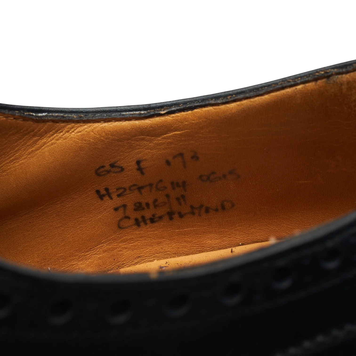 'Chetwynd' Black Leather Oxford Brogues UK 6.5 F - Image 8