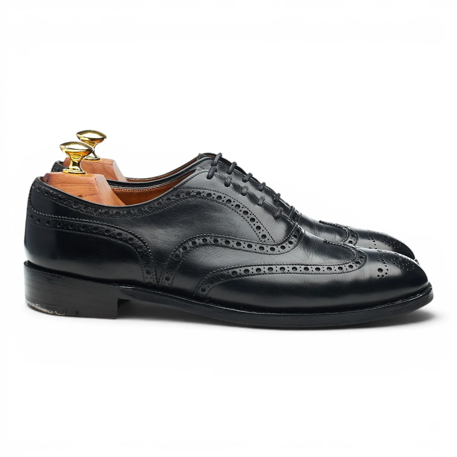 'Chetwynd' Black Leather Oxford Brogues UK 7.5 D