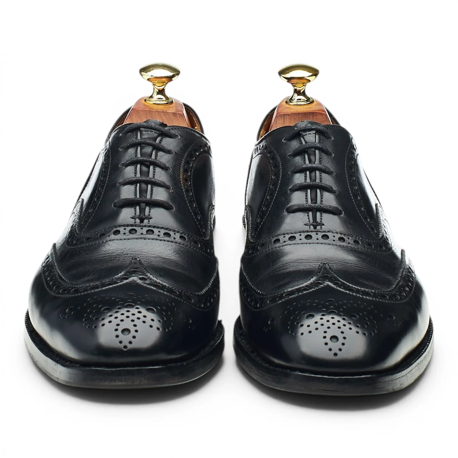 'Chetwynd' Black Leather Oxford Brogues UK 7.5 D - Image 2