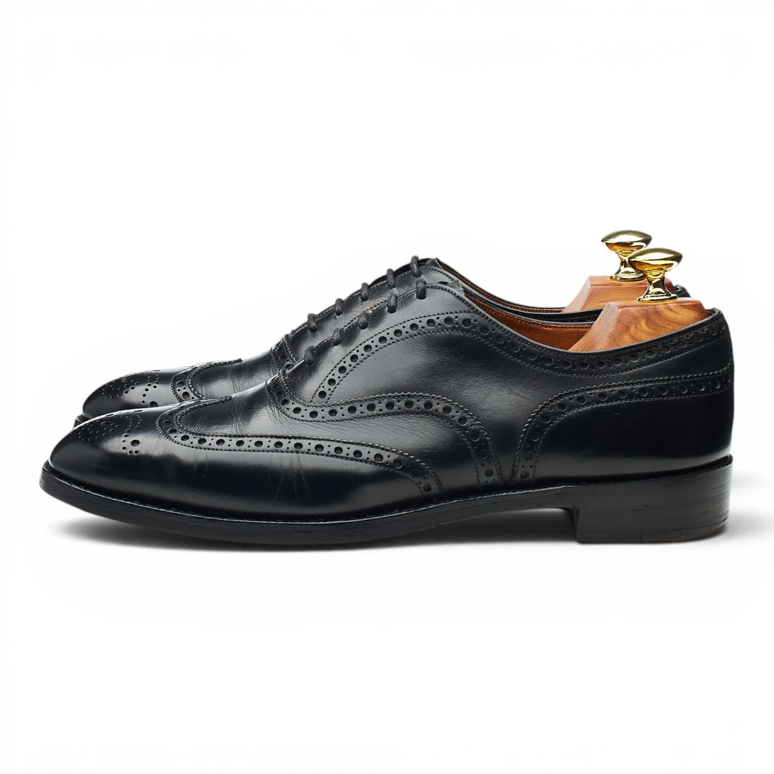 'Chetwynd' Black Leather Oxford Brogues UK 7.5 D - Image 3