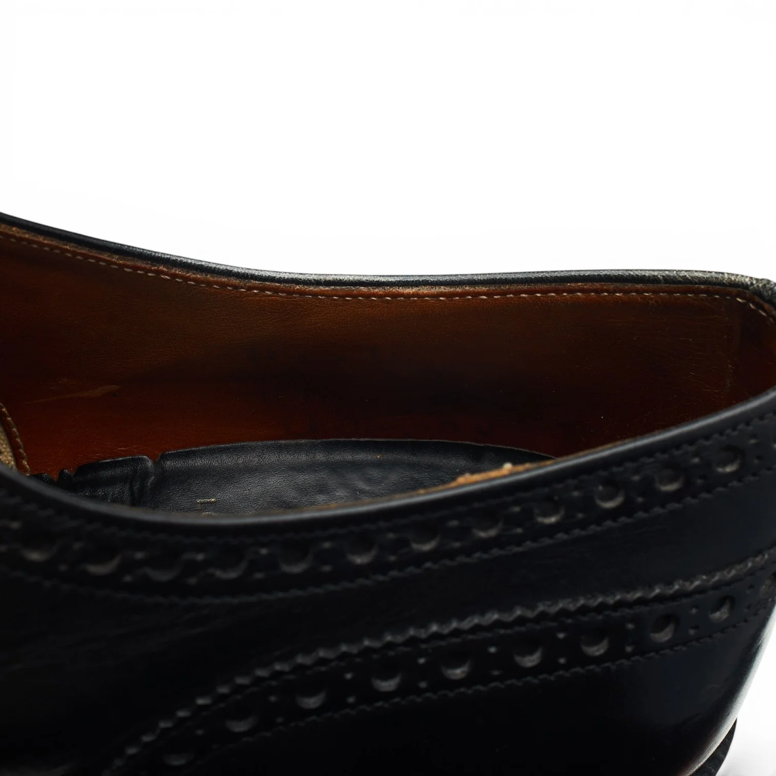 'Chetwynd' Black Leather Oxford Brogues UK 7.5 D - Image 7