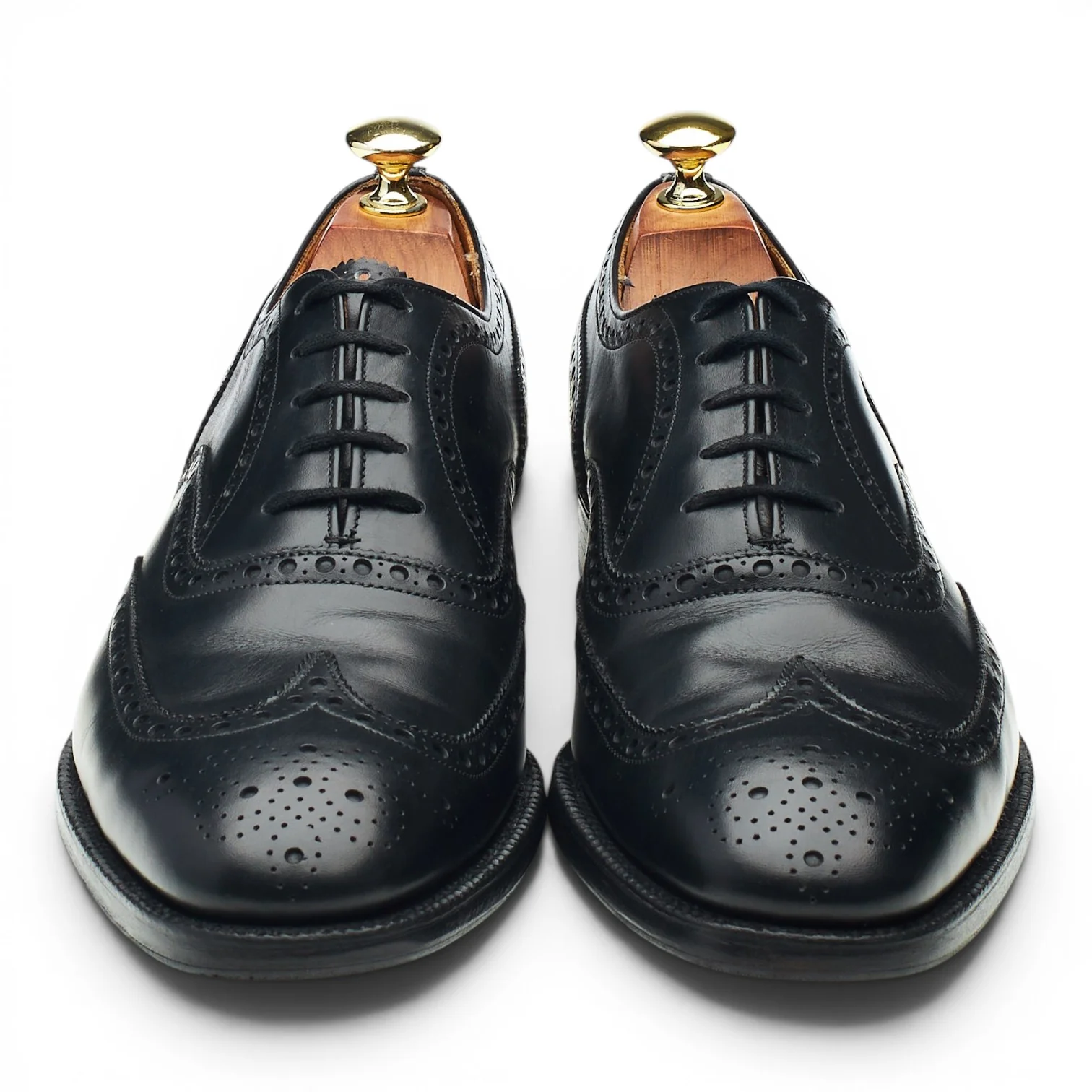 'Chetwynd' Black Leather Oxford Brogues UK 7.5 F - Image 2