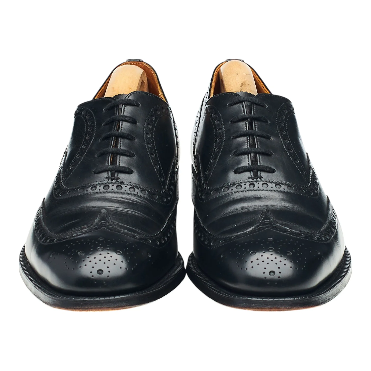 'Chetwynd' Black Leather Oxford Brogues UK 7 G - Image 2