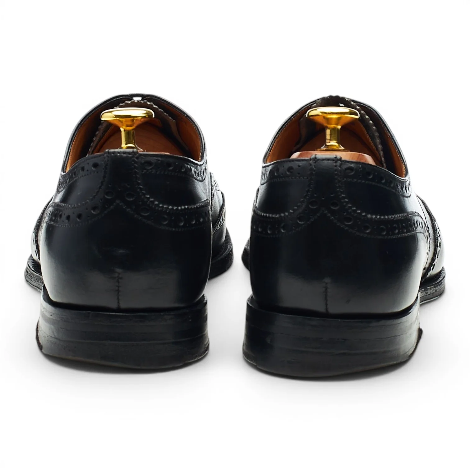 'Chetwynd' Black Leather Oxford Brogues UK 8 F - Image 4