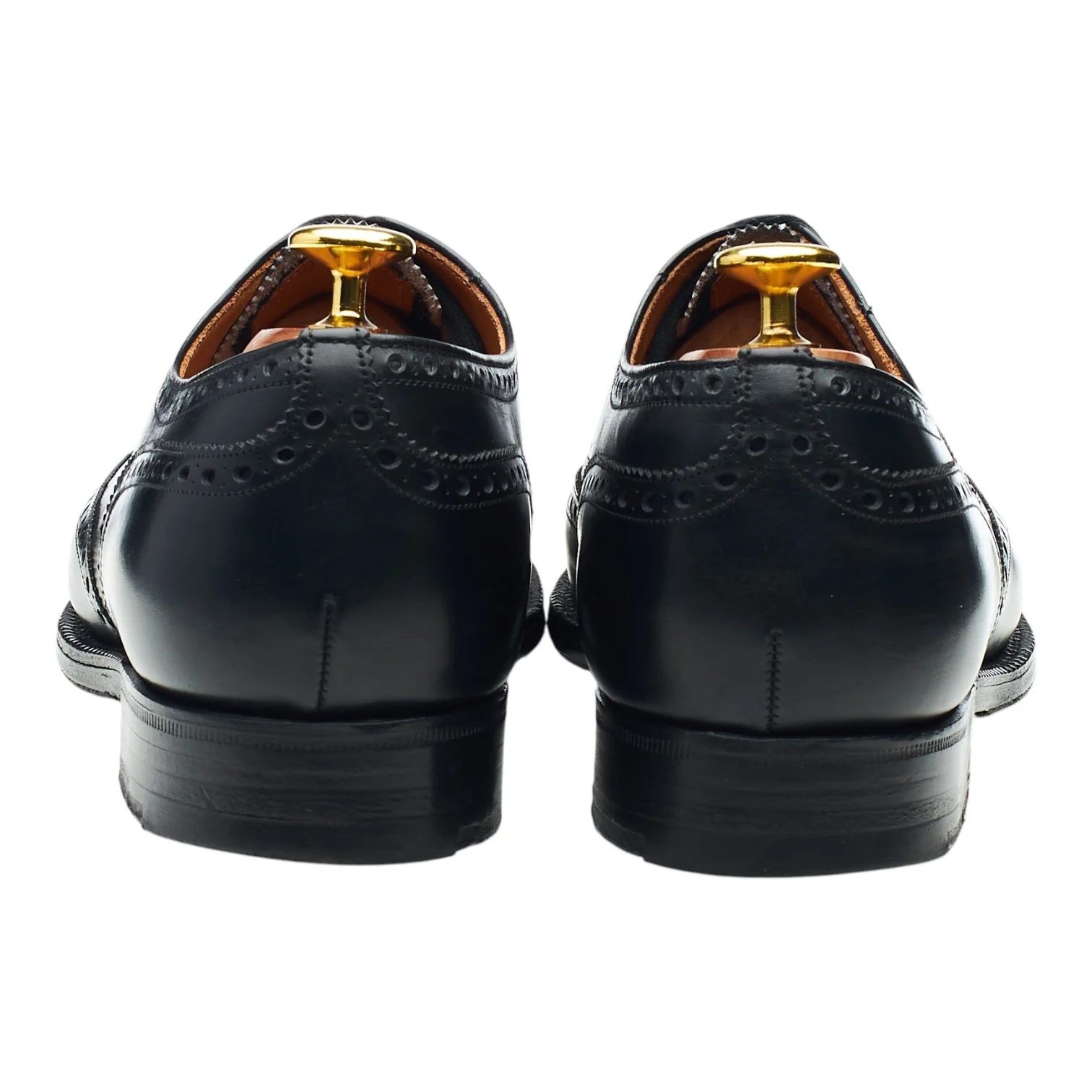 'Chetwynd' Black Leather Oxford Brogues UK 8 F - Image 4