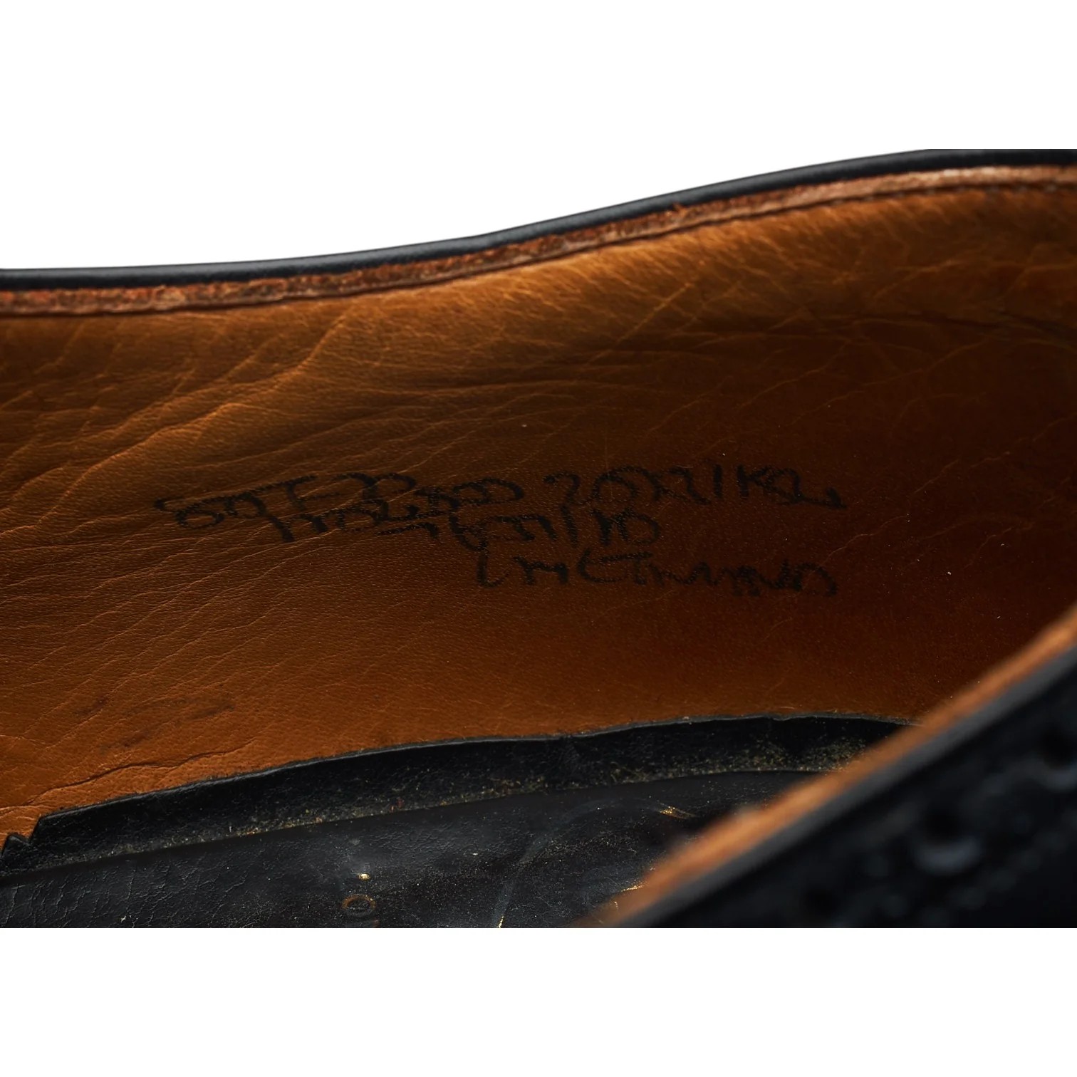 'Chetwynd' Black Leather Oxford Brogues UK 8 F - Image 7
