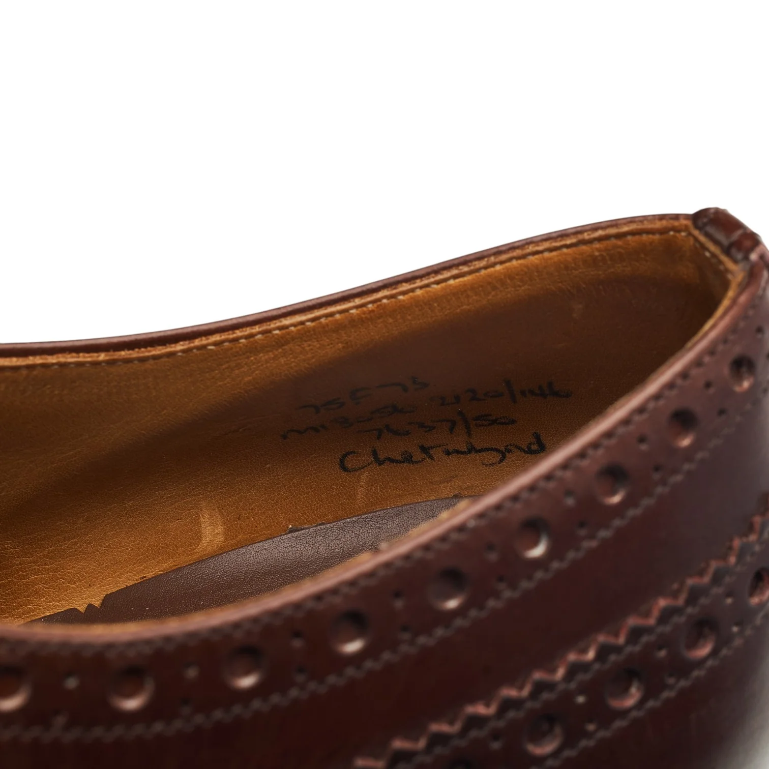 'Chetwynd' Brown Leather Oxford Brogues UK 7.5 F - Image 7