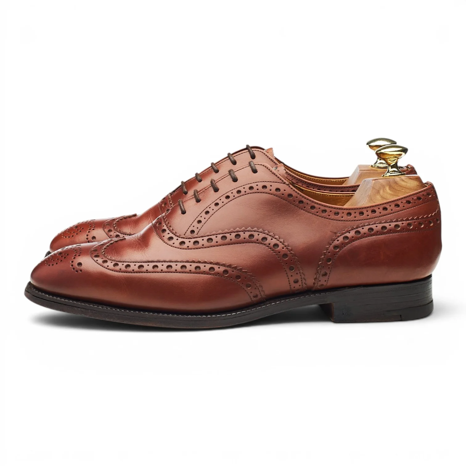 'Chetwynd' Tan Brown Leather Oxford Brogues UK 7 H - Image 3