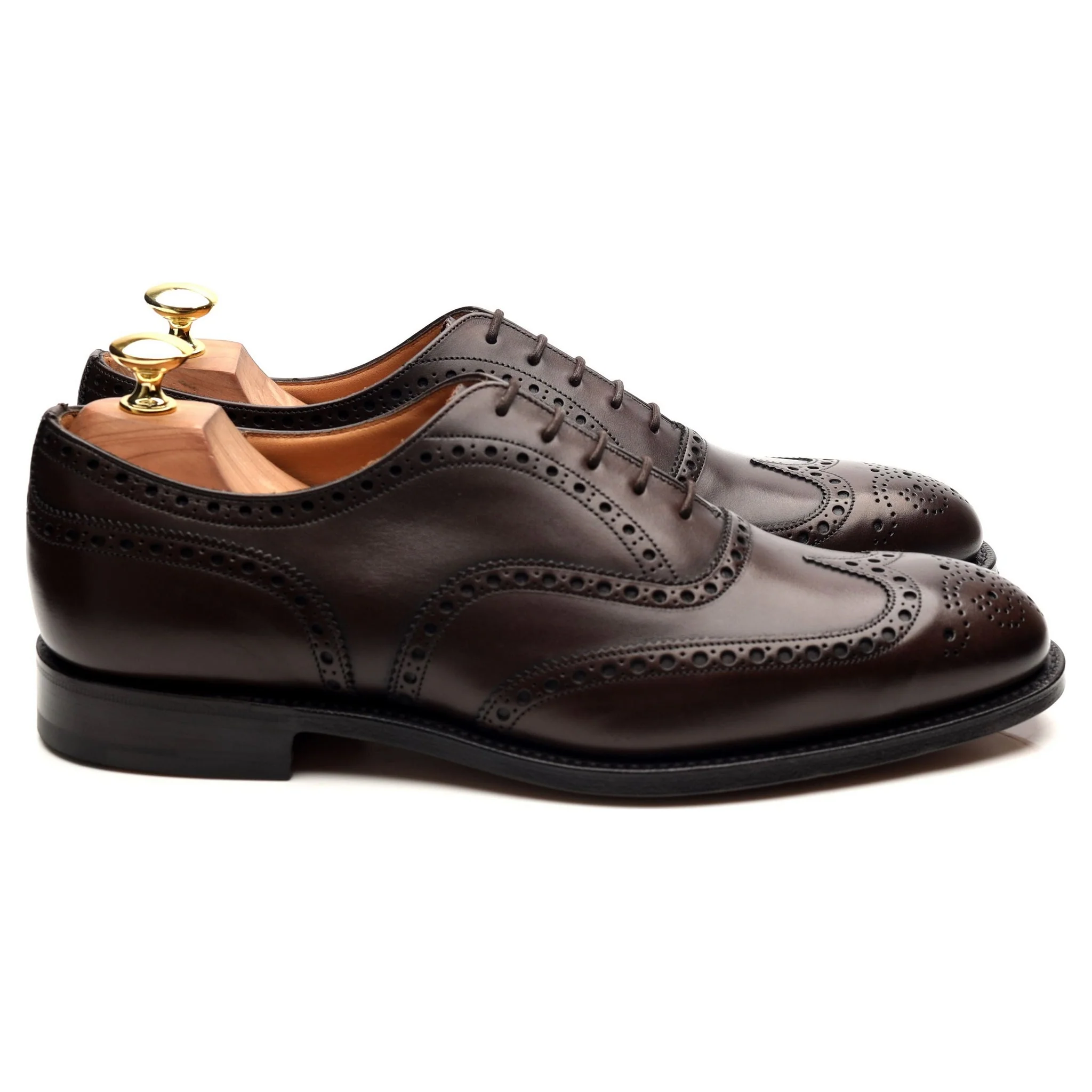 'Chetwynd' Dark Brown Leather Brogues UK 8 F - Image 6