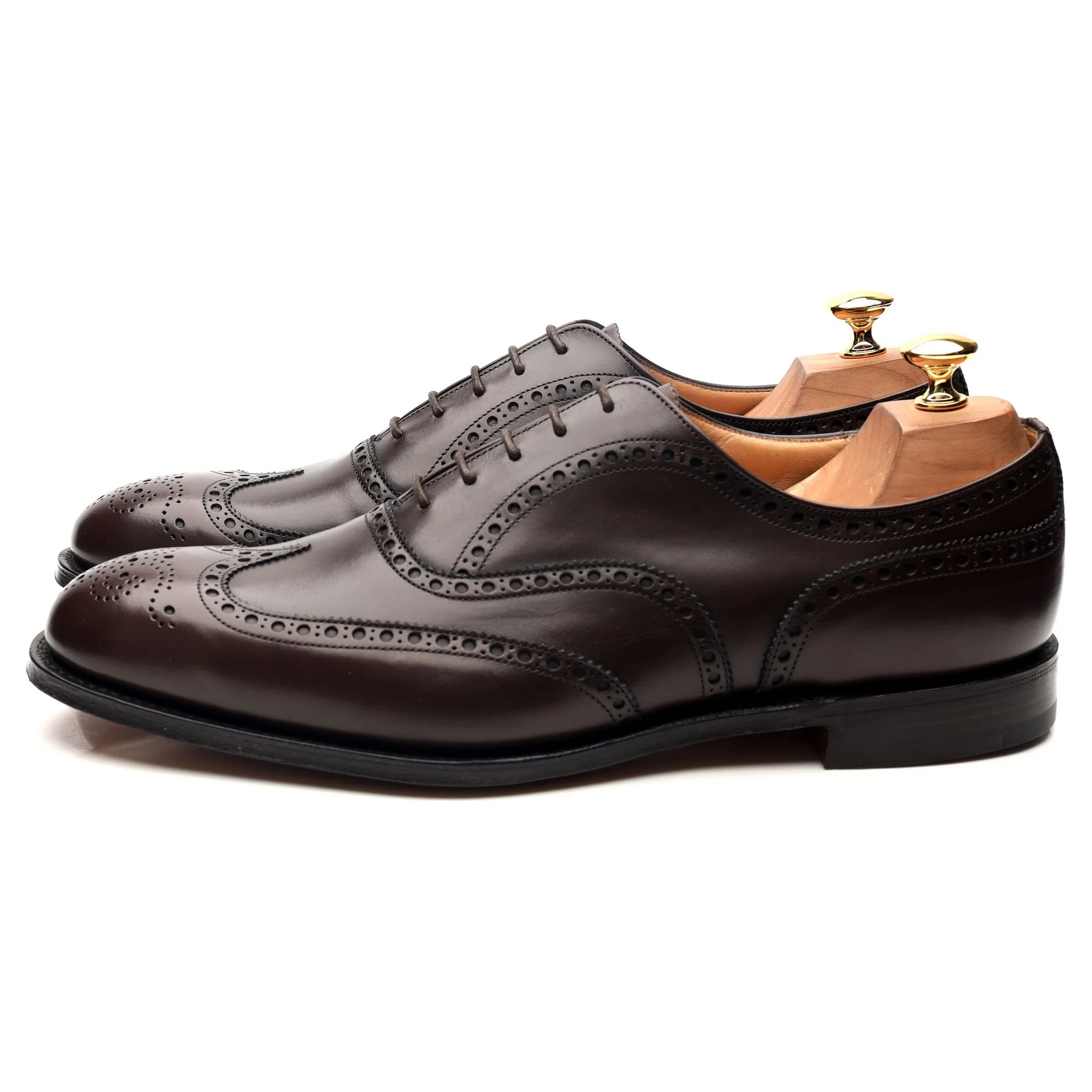 'Chetwynd' Dark Brown Leather Oxford Brogues UK 10 F - Image 2