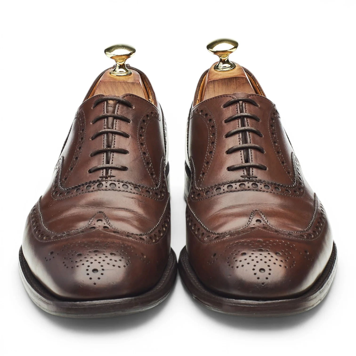 'Chetwynd' Dark Brown Leather Oxford Brogues UK 7.5 F - Image 2