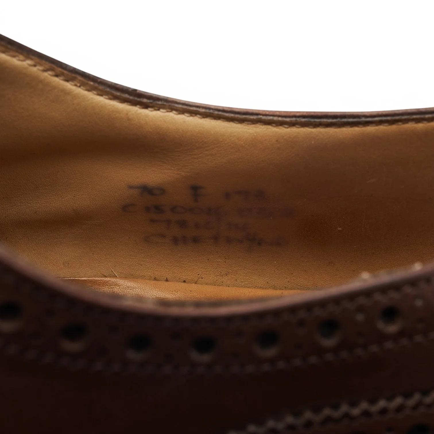 'Chetwynd' Dark Brown Leather Oxford Brogues UK 7 F - Image 7