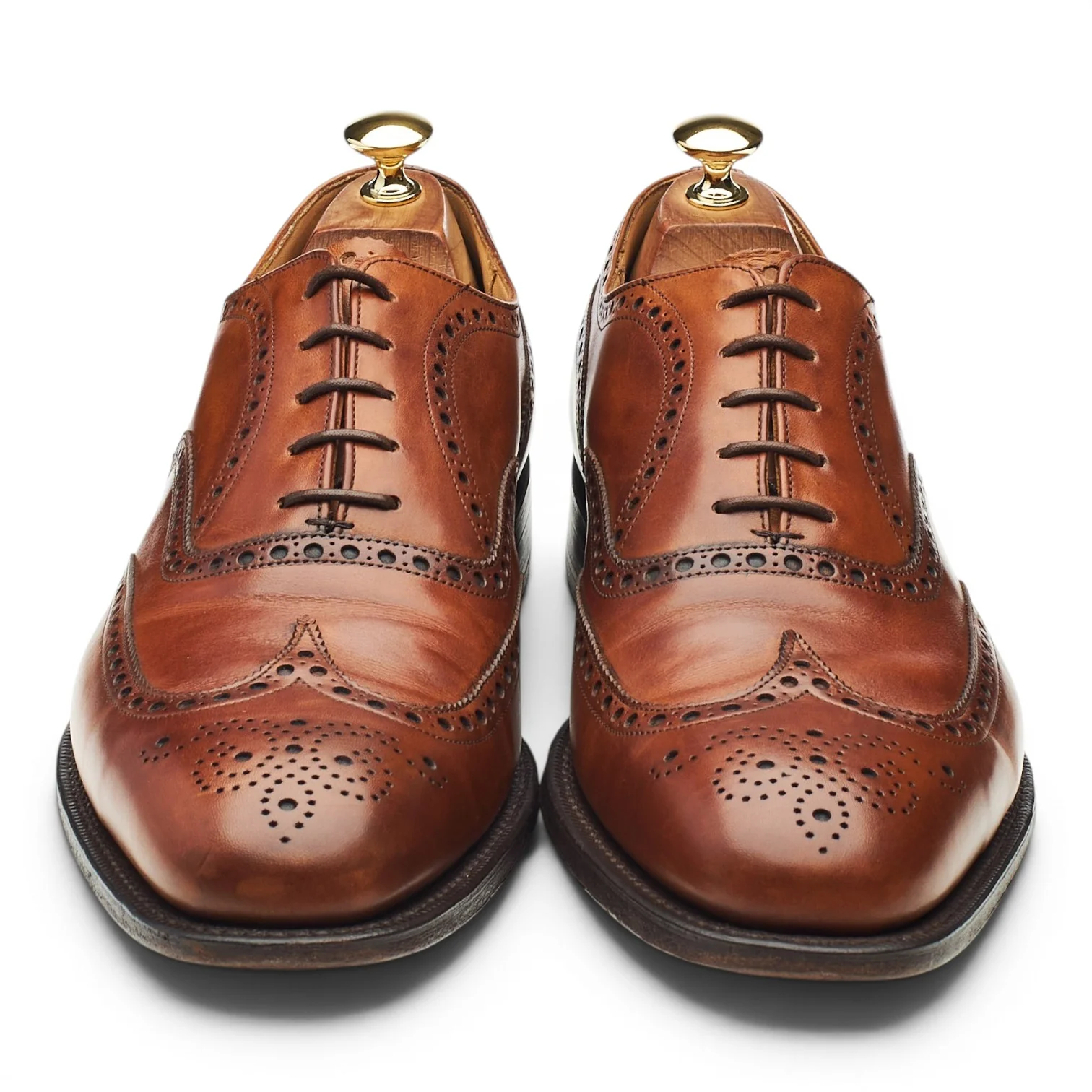 'Chetwynd' Tan Brown Leather Oxford Brogues UK 10 F - Image 2