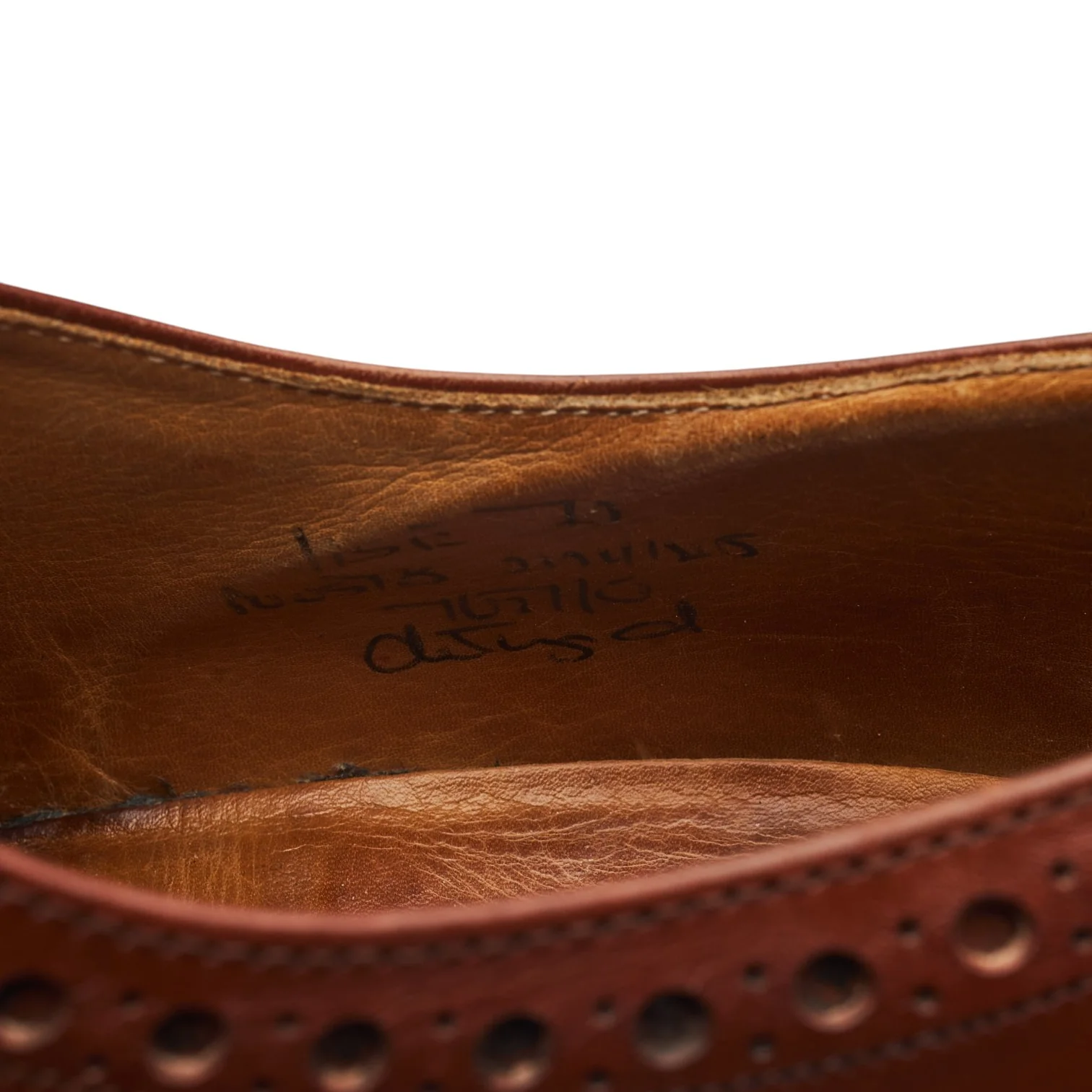 'Chetwynd' Tan Brown Leather Oxford Brogues UK 11.5 E - Image 7