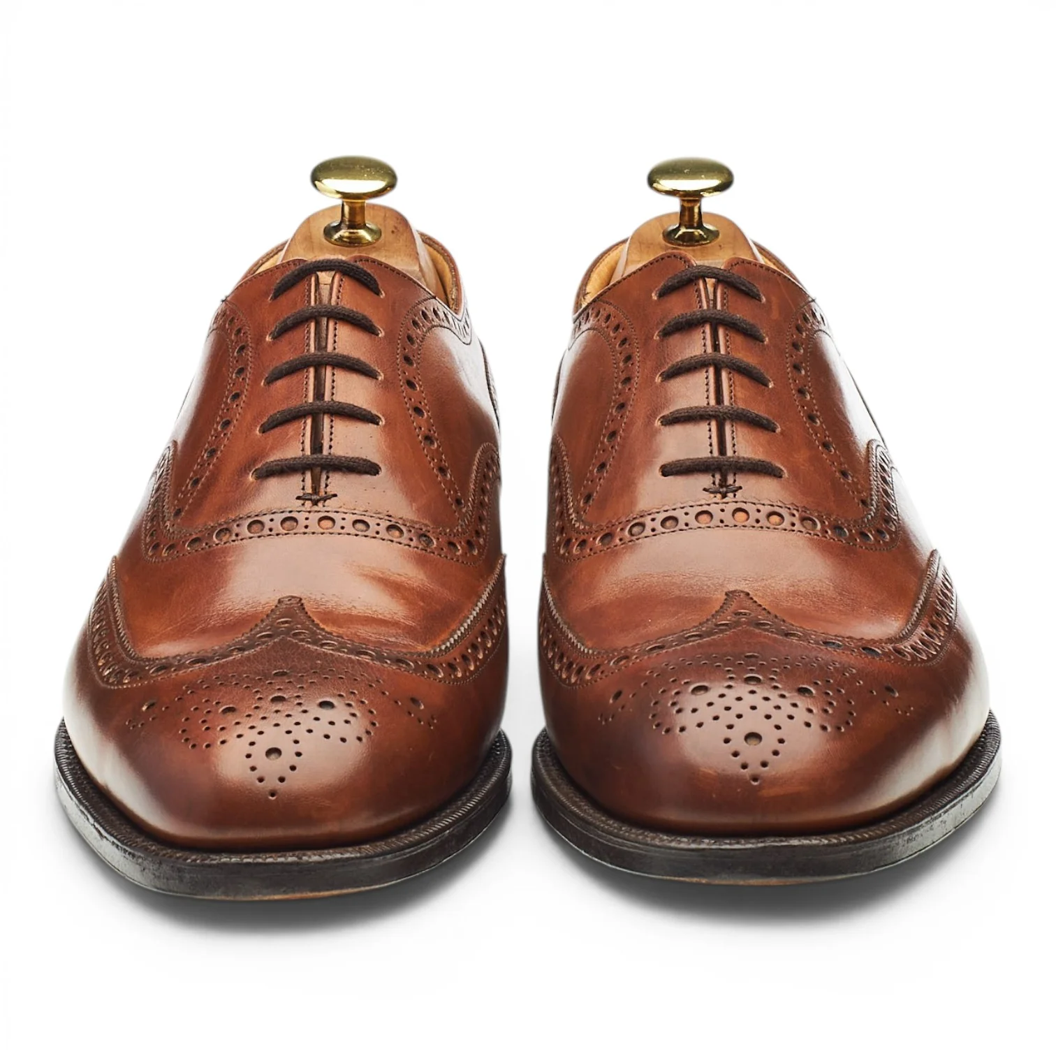 'Chetwynd' Tan Brown Leather Oxford Brogues UK 8 G - Image 2