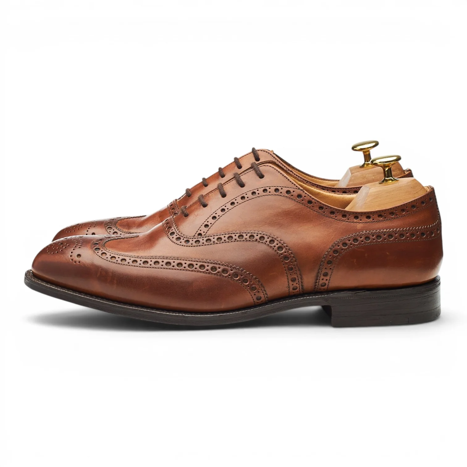 'Chetwynd' Tan Brown Leather Oxford Brogues UK 8 G - Image 3