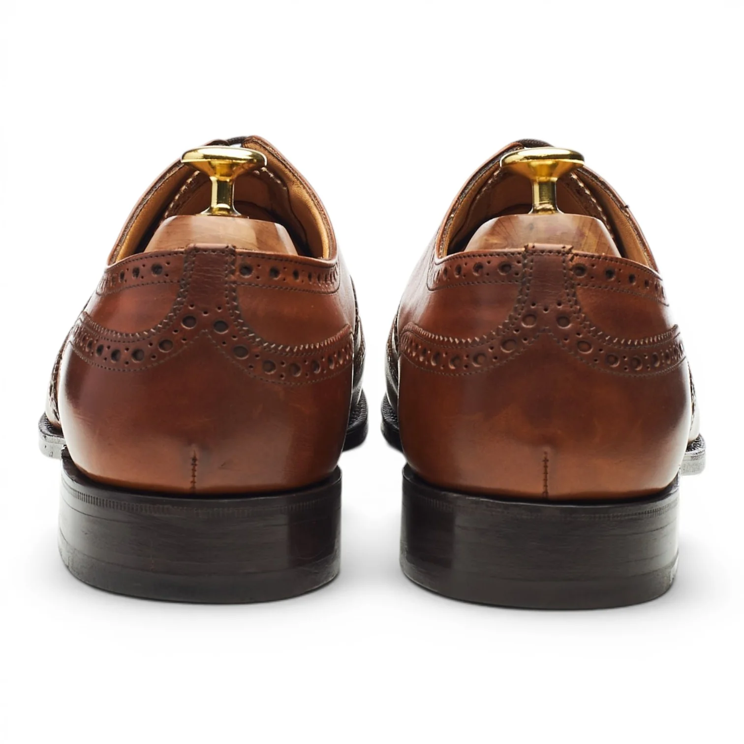 'Chetwynd' Tan Brown Leather Oxford Brogues UK 8 G - Image 4