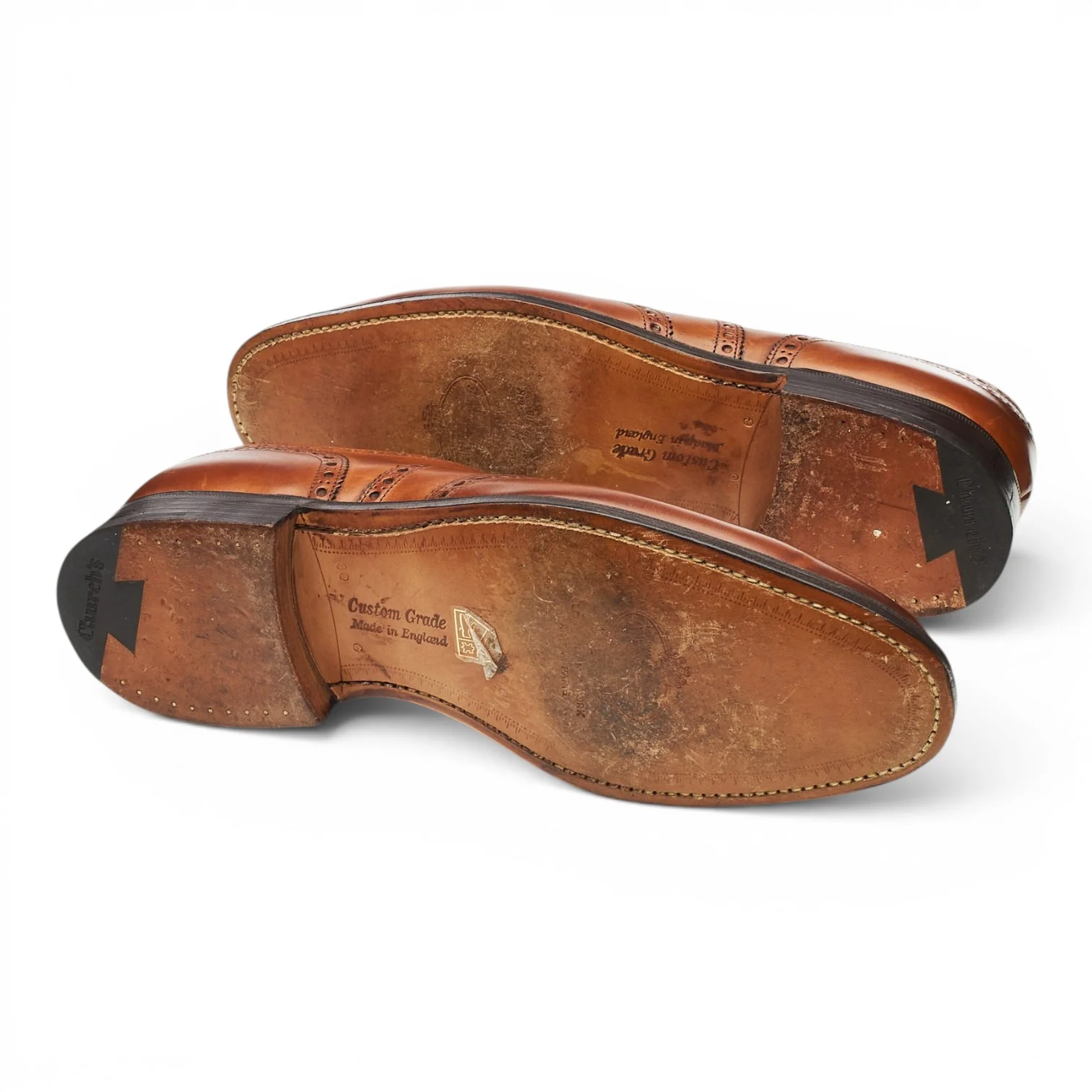 'Chetwynd' Tan Brown Leather Oxford Brogues UK 8 G - Image 5