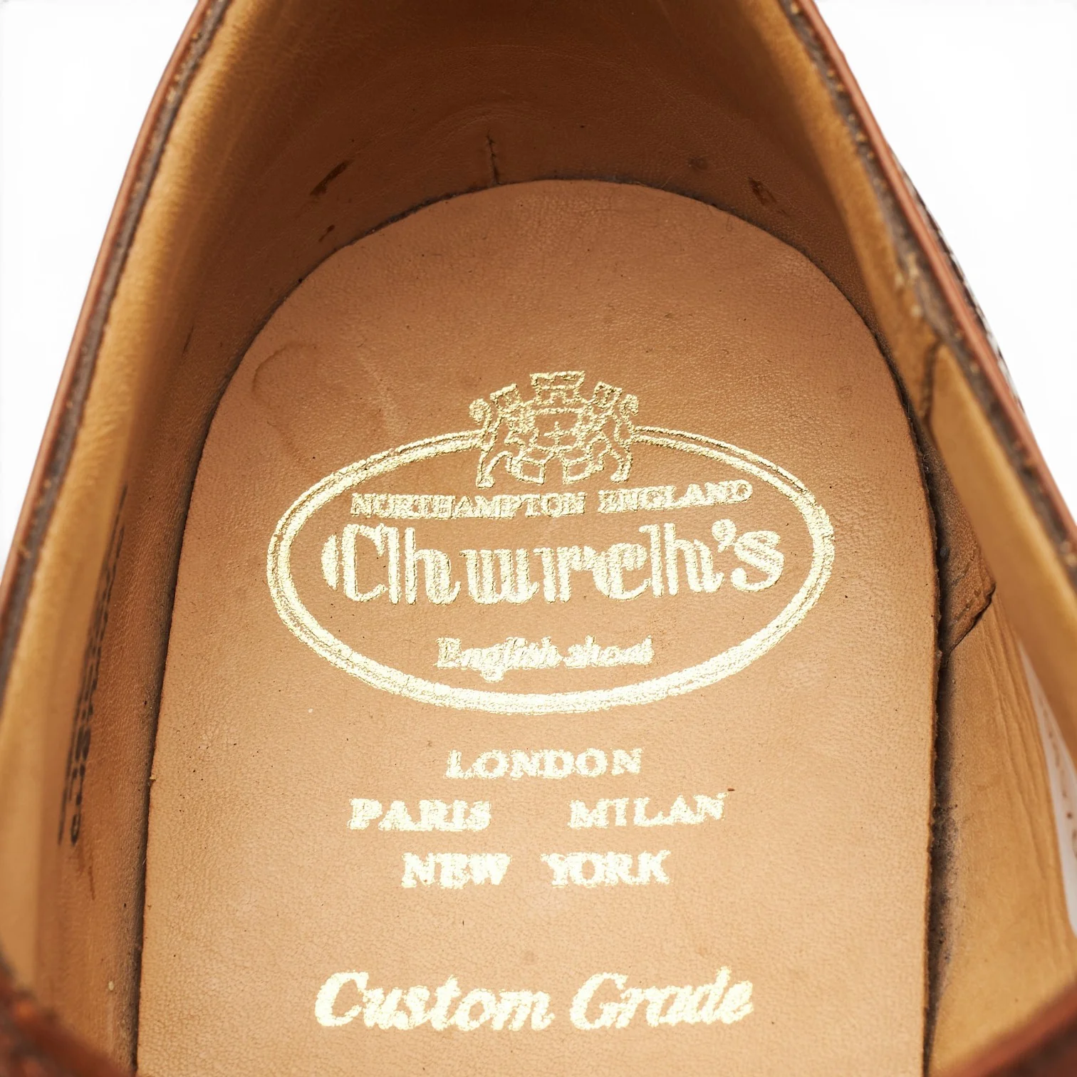 'Chetwynd' Tan Brown Leather Oxford Brogues UK 8 G - Image 6