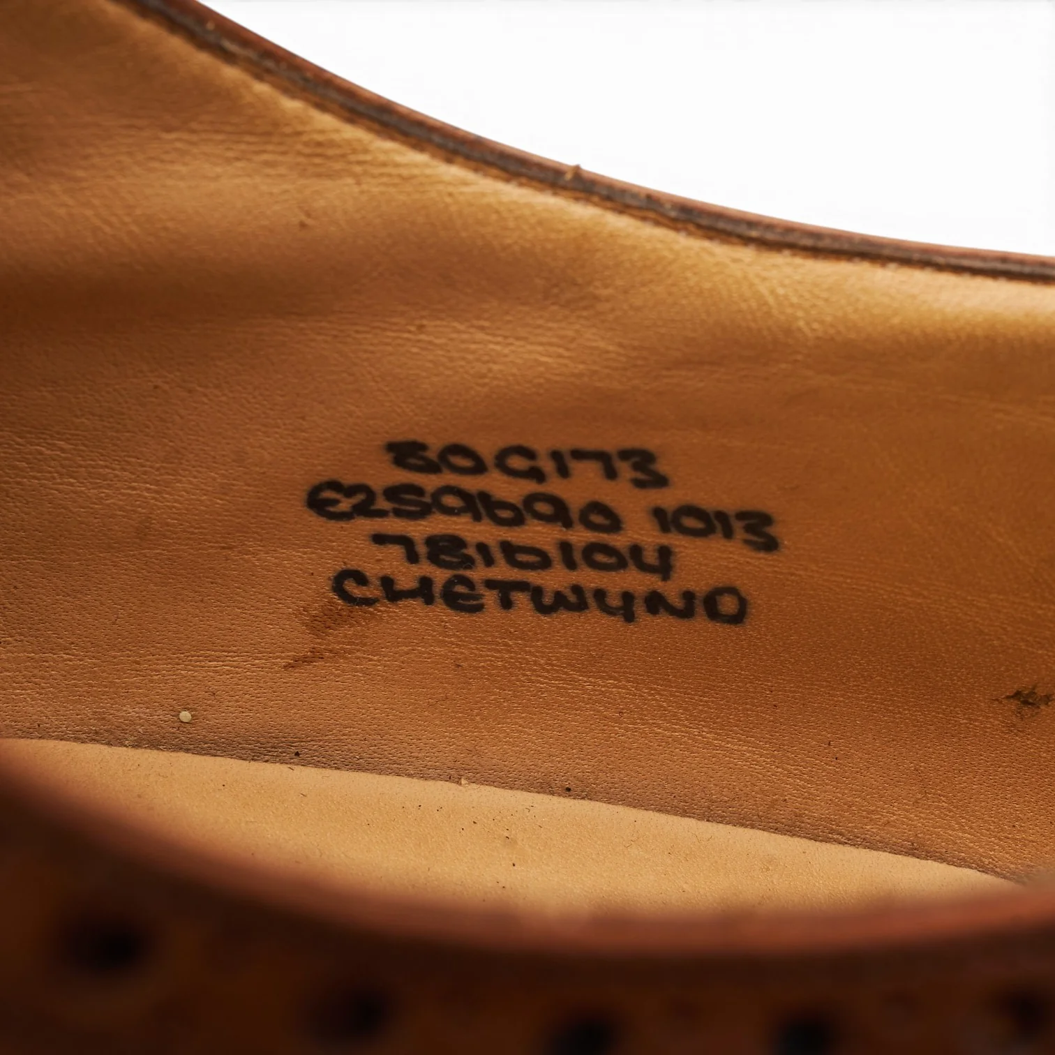 'Chetwynd' Tan Brown Leather Oxford Brogues UK 8 G - Image 7
