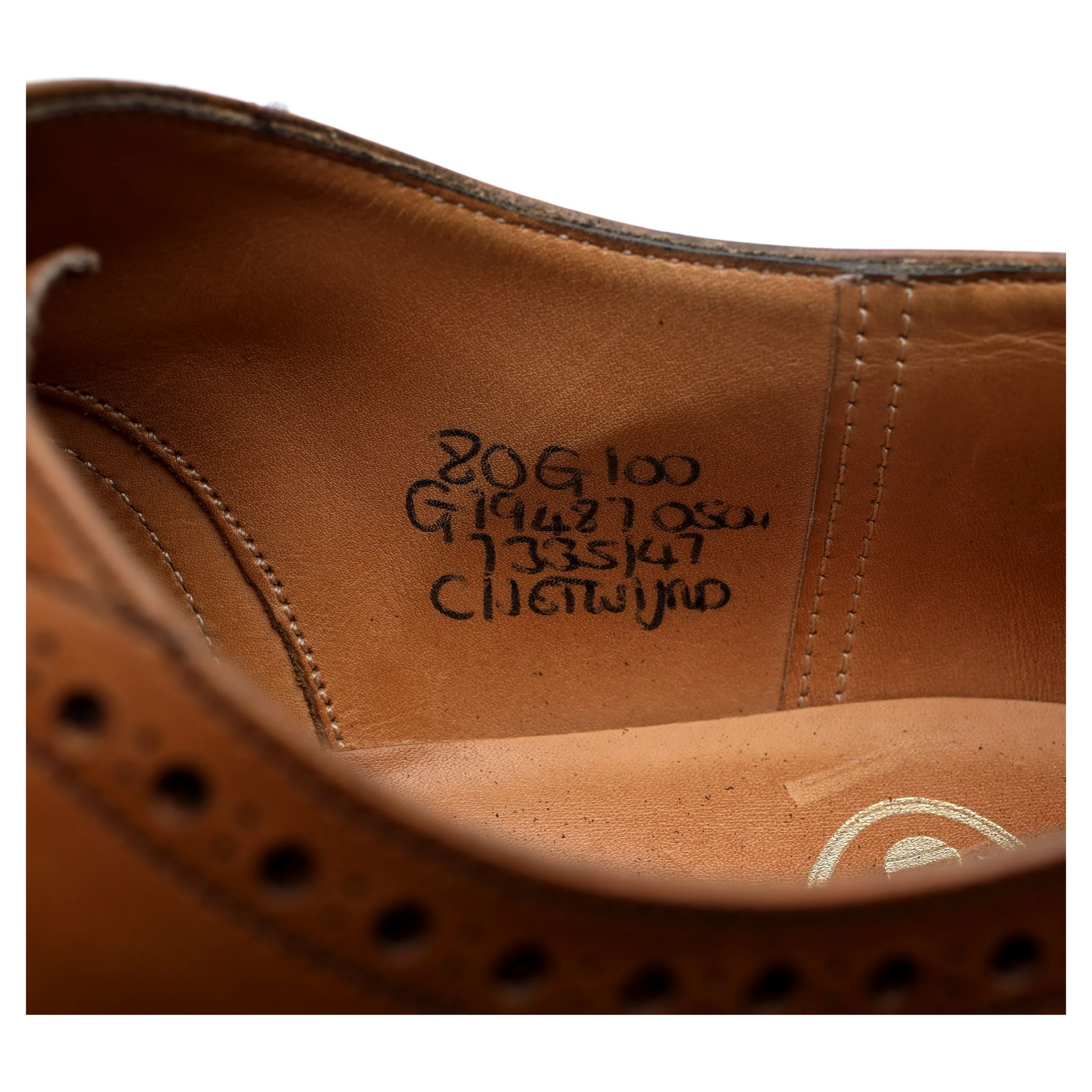 'Chetwynd' Tan Brown Leather Oxford Brogues UK 8 G - Image 13