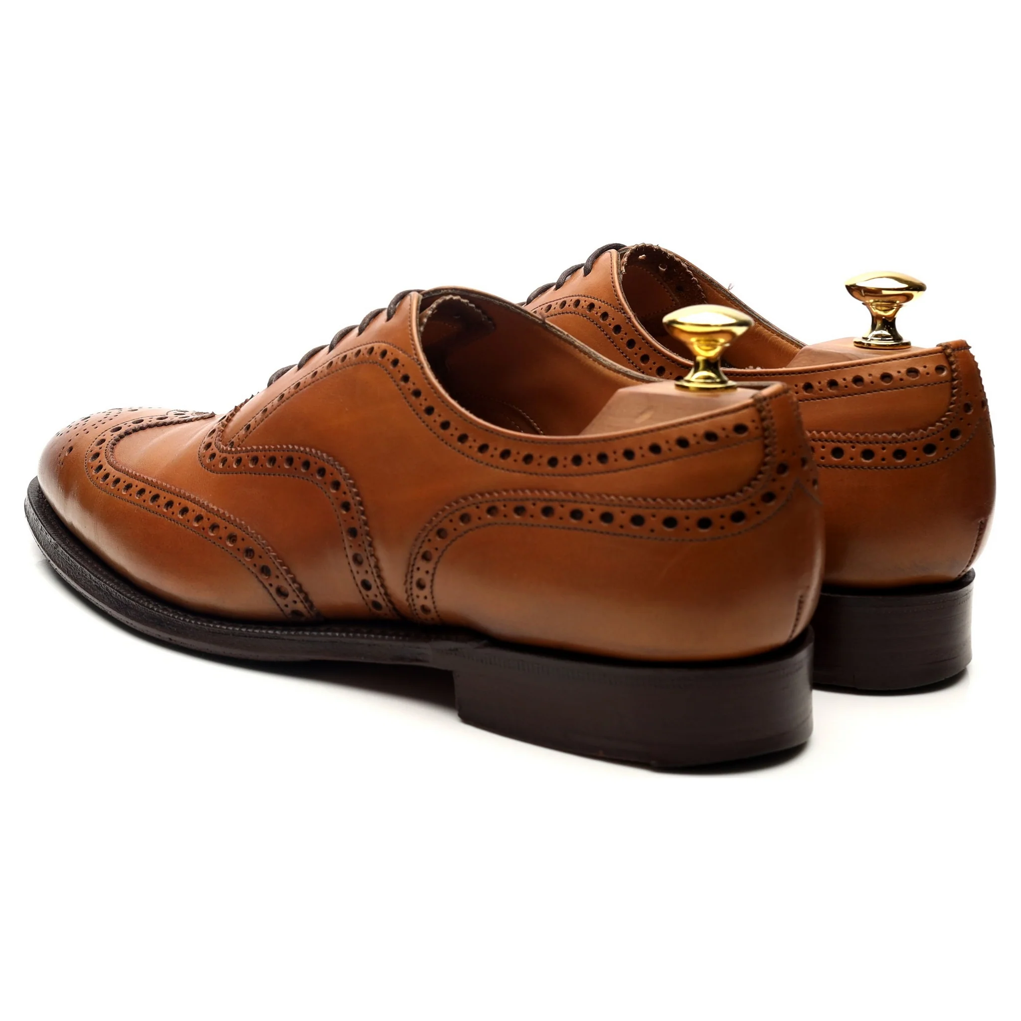 'Chetwynd' Tan Brown Leather Oxford Brogues UK 8 G - Image 3