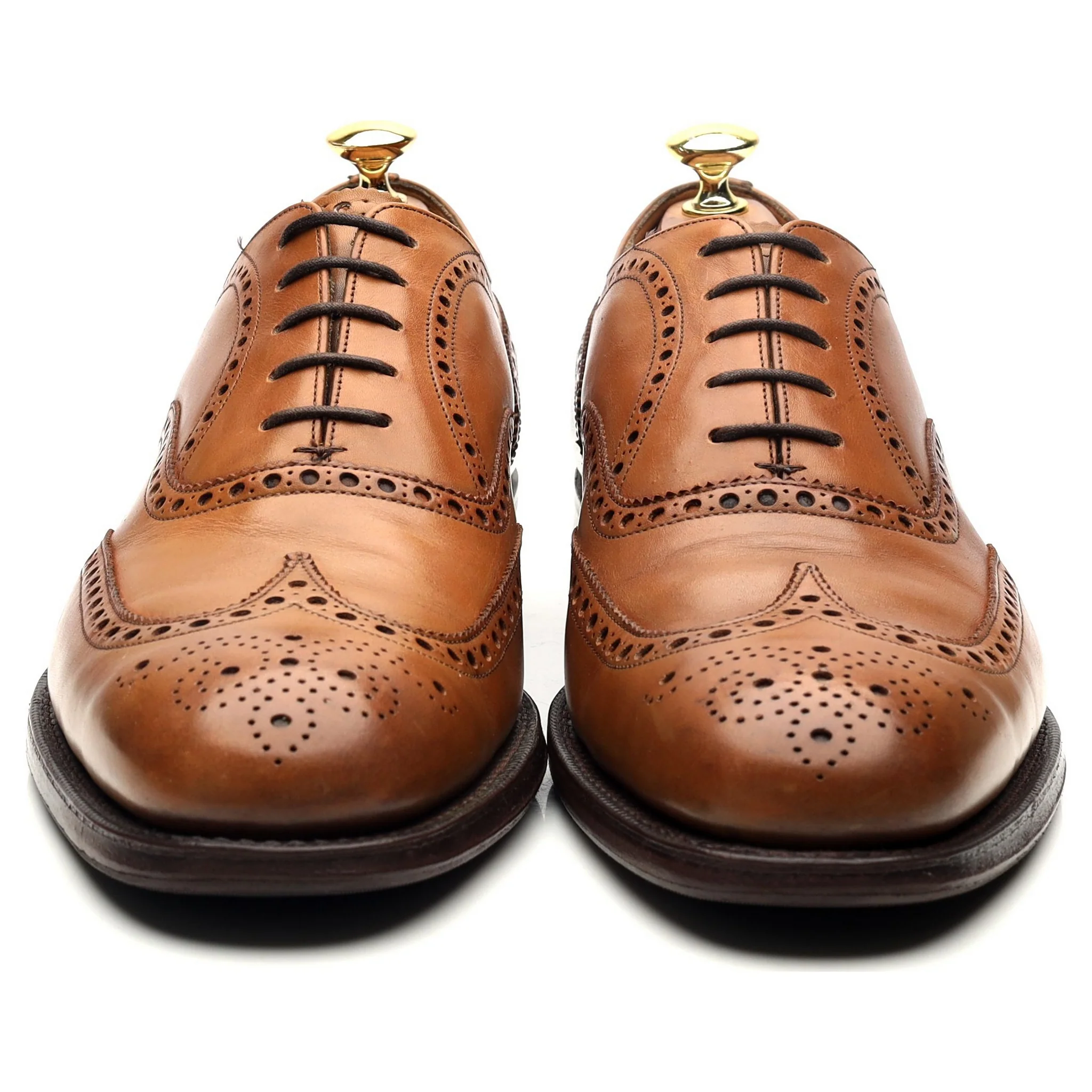 'Chetwynd' Tan Brown Leather Oxford Brogues UK 8 G - Image 8